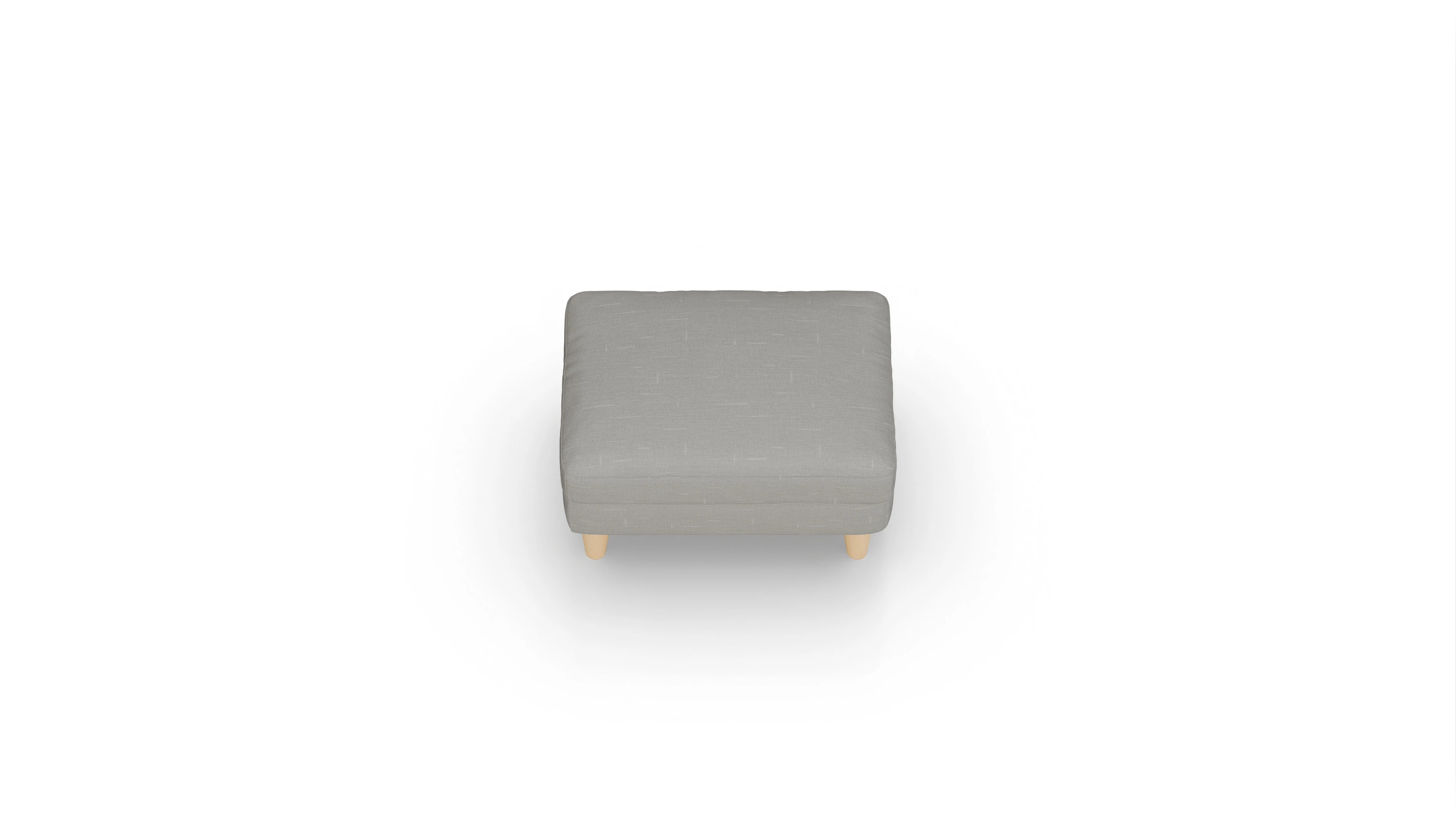 Ansicht des Produktes NewChester.01 Hocker in Stoff grau