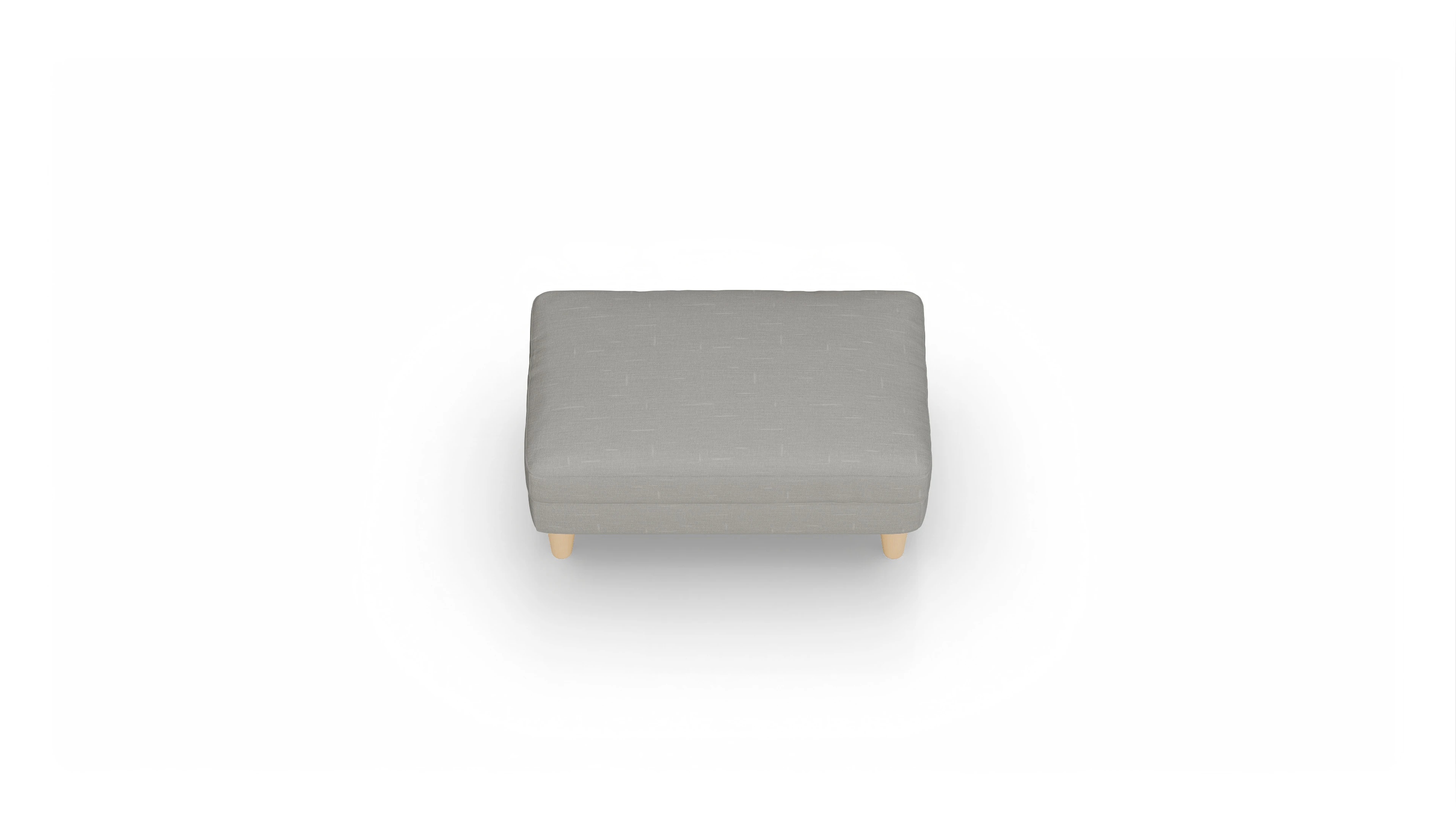 Ansicht des Produktes NewChester.01 Hocker in Stoff grau