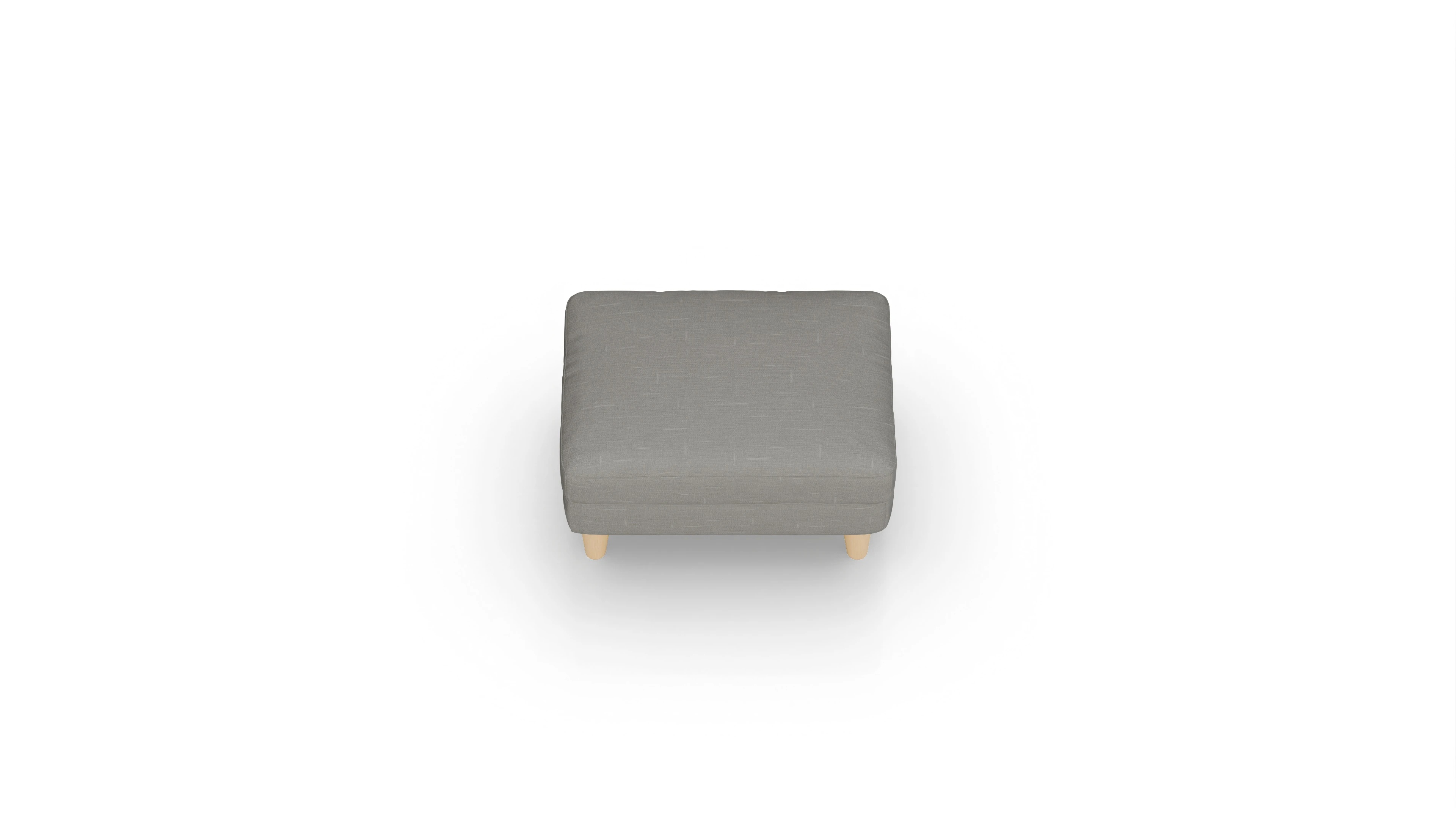 Ansicht des Produktes NewChester.01 Hocker in Stoff grau