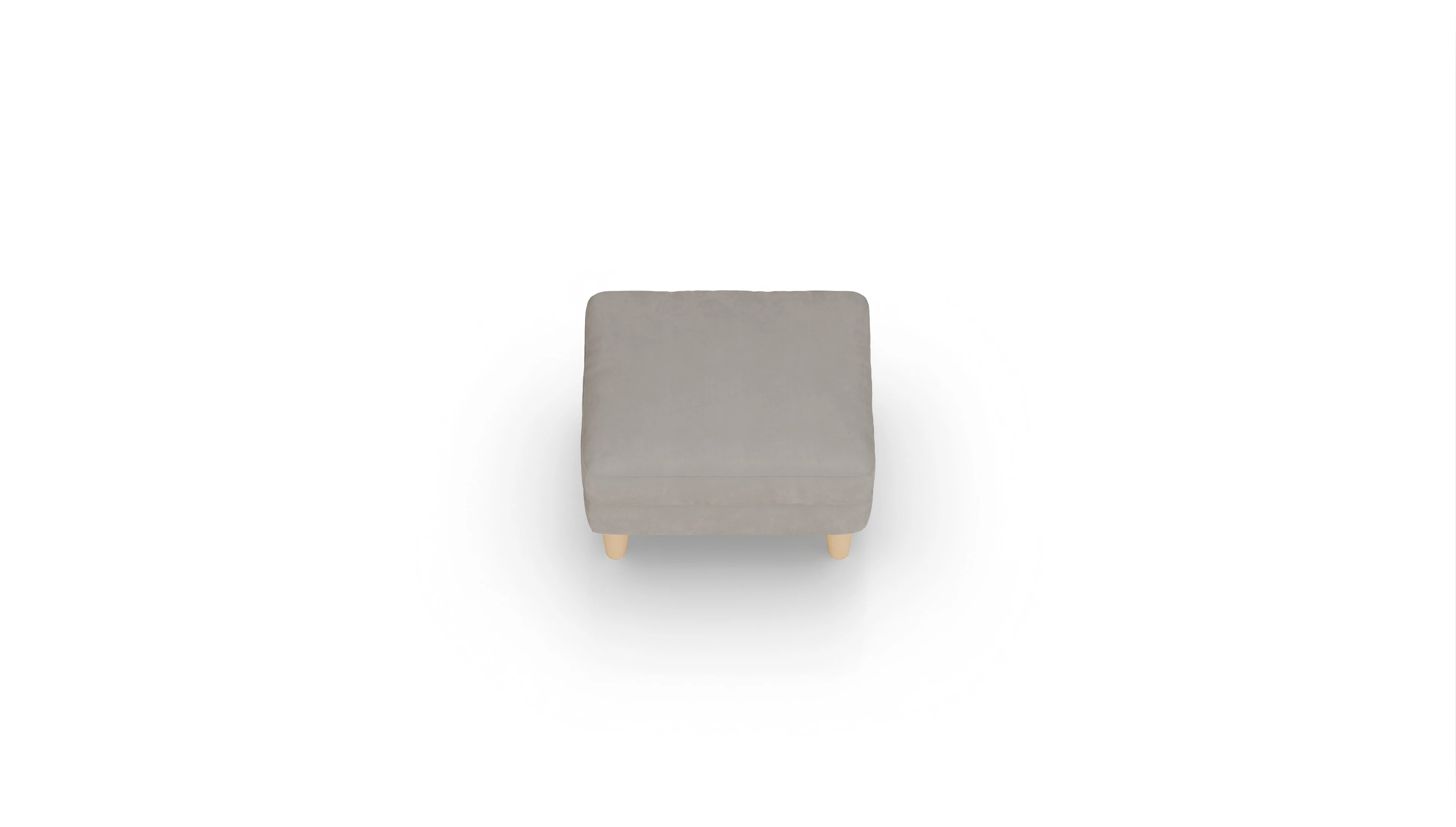 Stoffhocker NewChester.01 Ansicht des Produktes NewChester.01 in Samt braun
