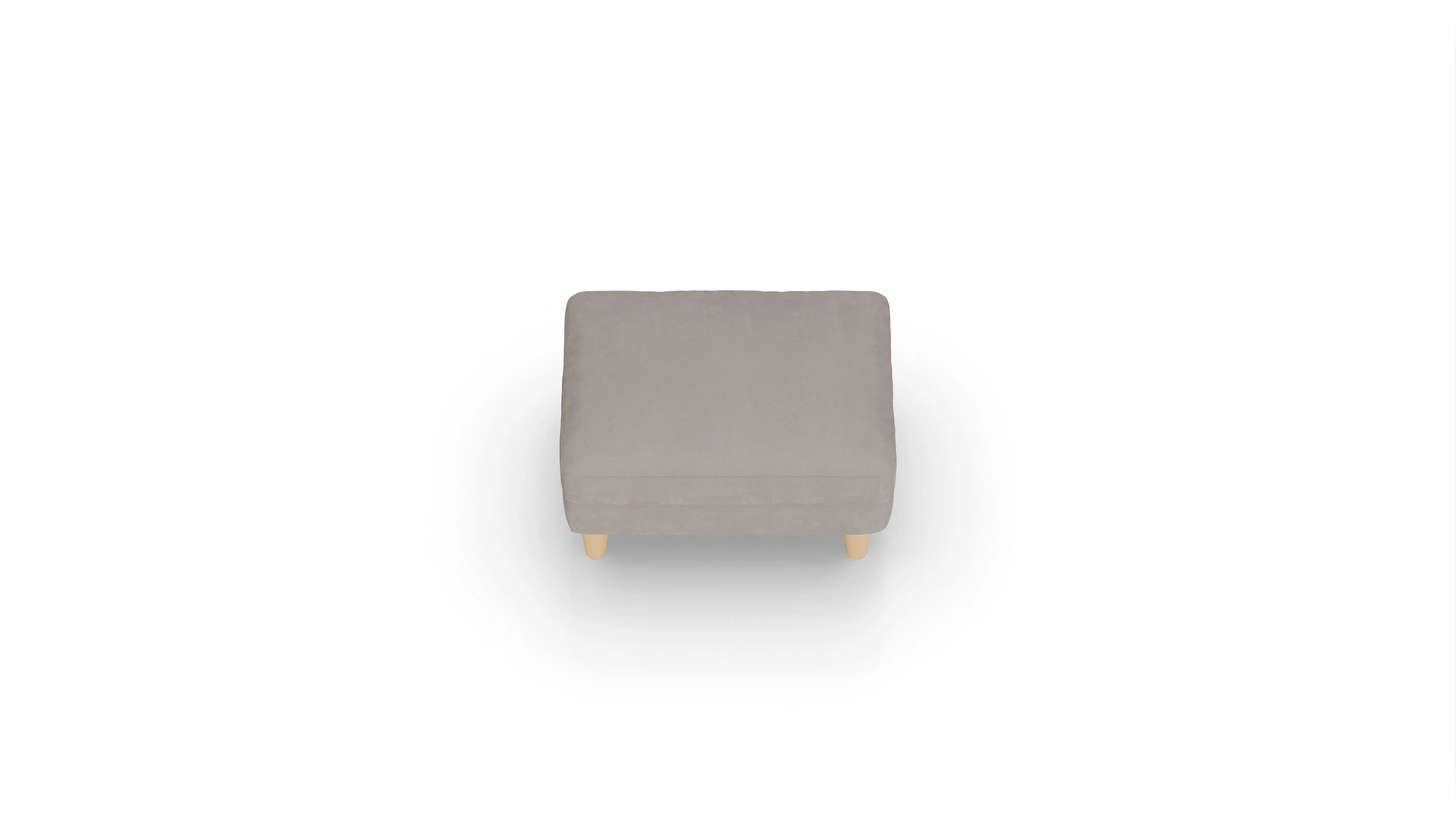 Ansicht des Produktes NewChester.01 Hocker in Samt braun