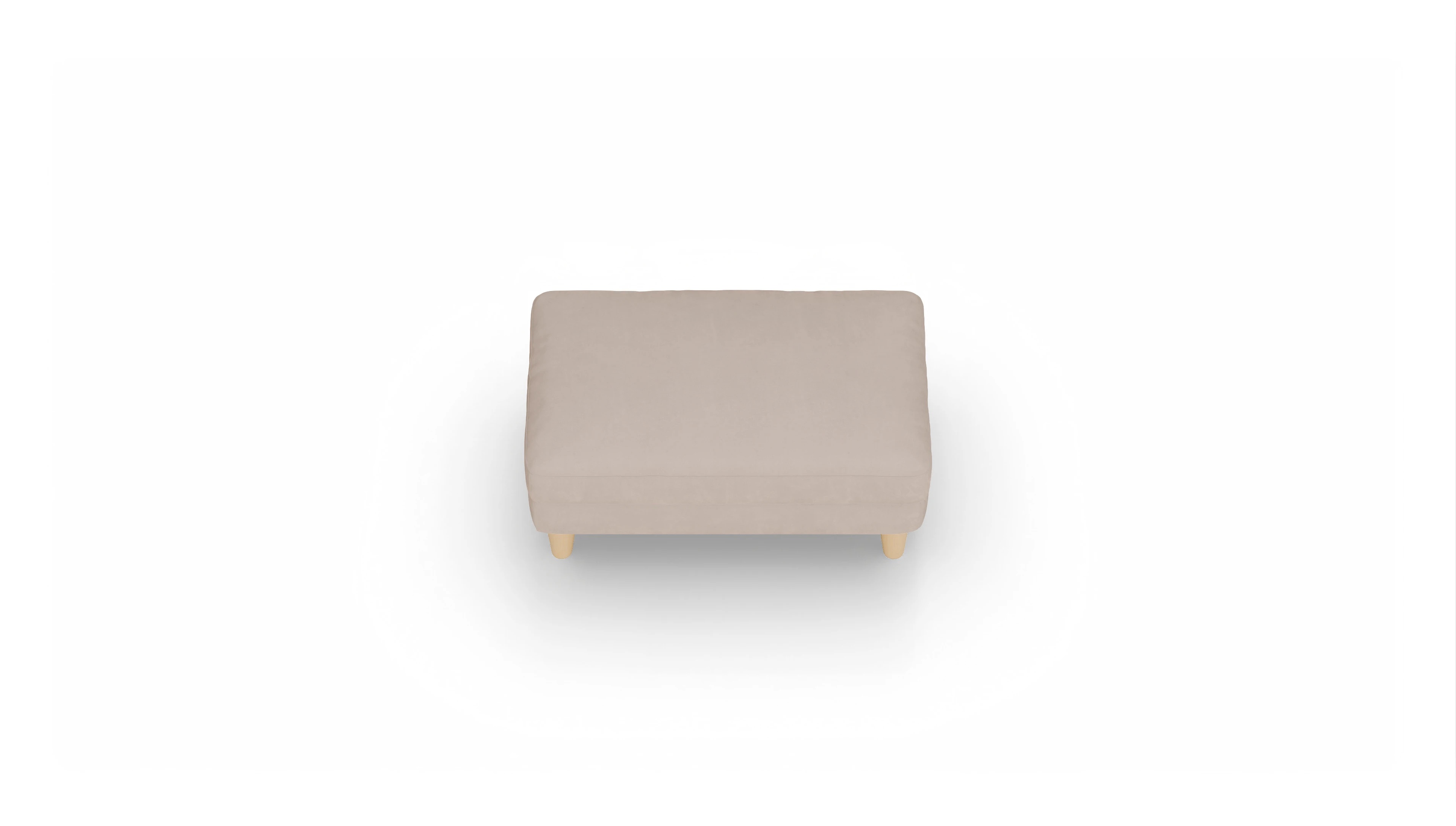 Ansicht des Produktes NewChester.01 Hocker in Samt beige