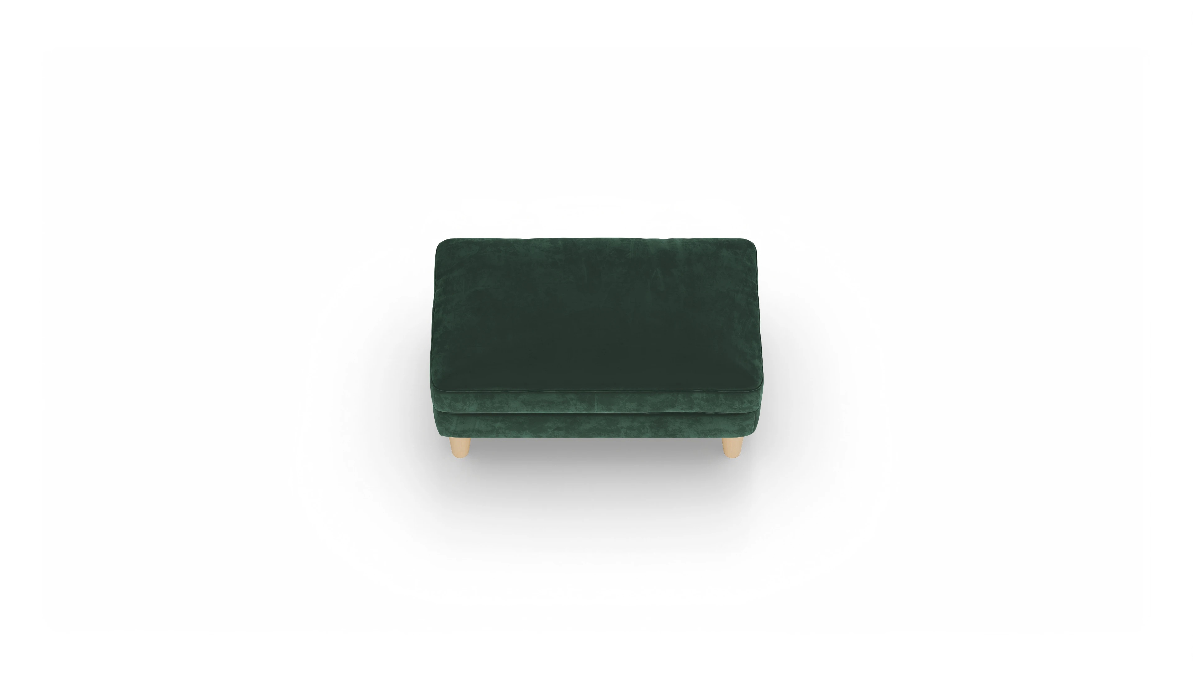 Ansicht des Produktes NewChester.01 Hocker in Samt grün