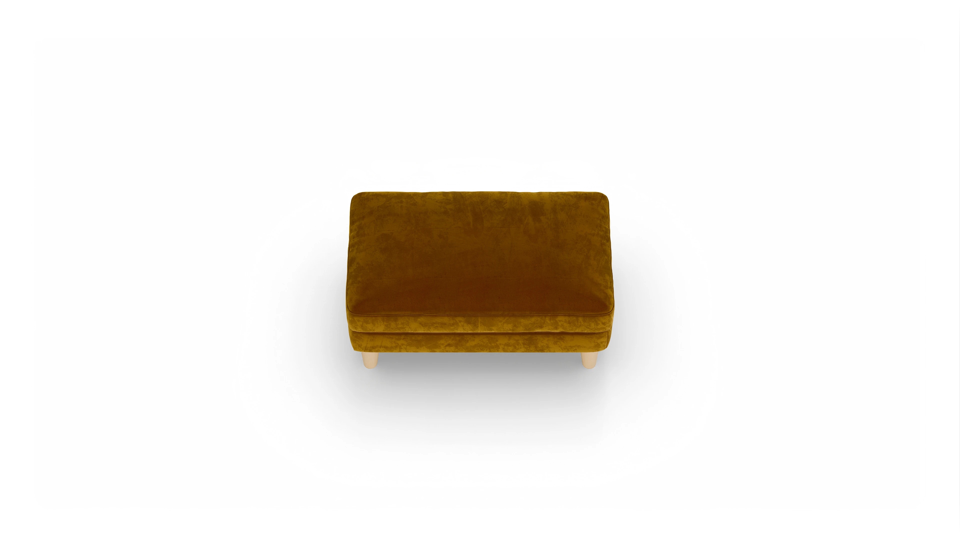 Ansicht des Produktes NewChester.01 Hocker in Samt gelb