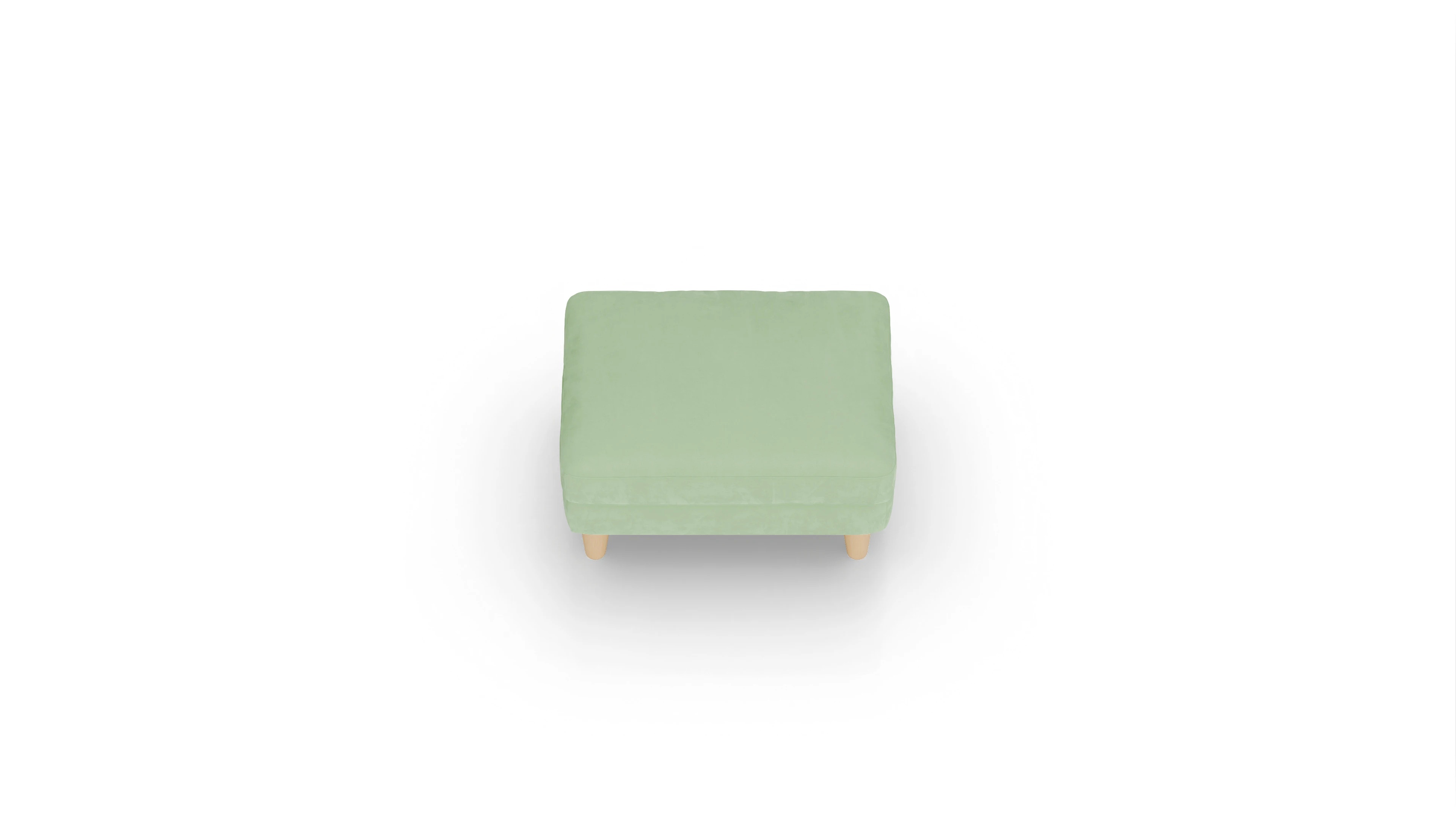 Ansicht des Produktes NewChester.01 Hocker in Samt grün