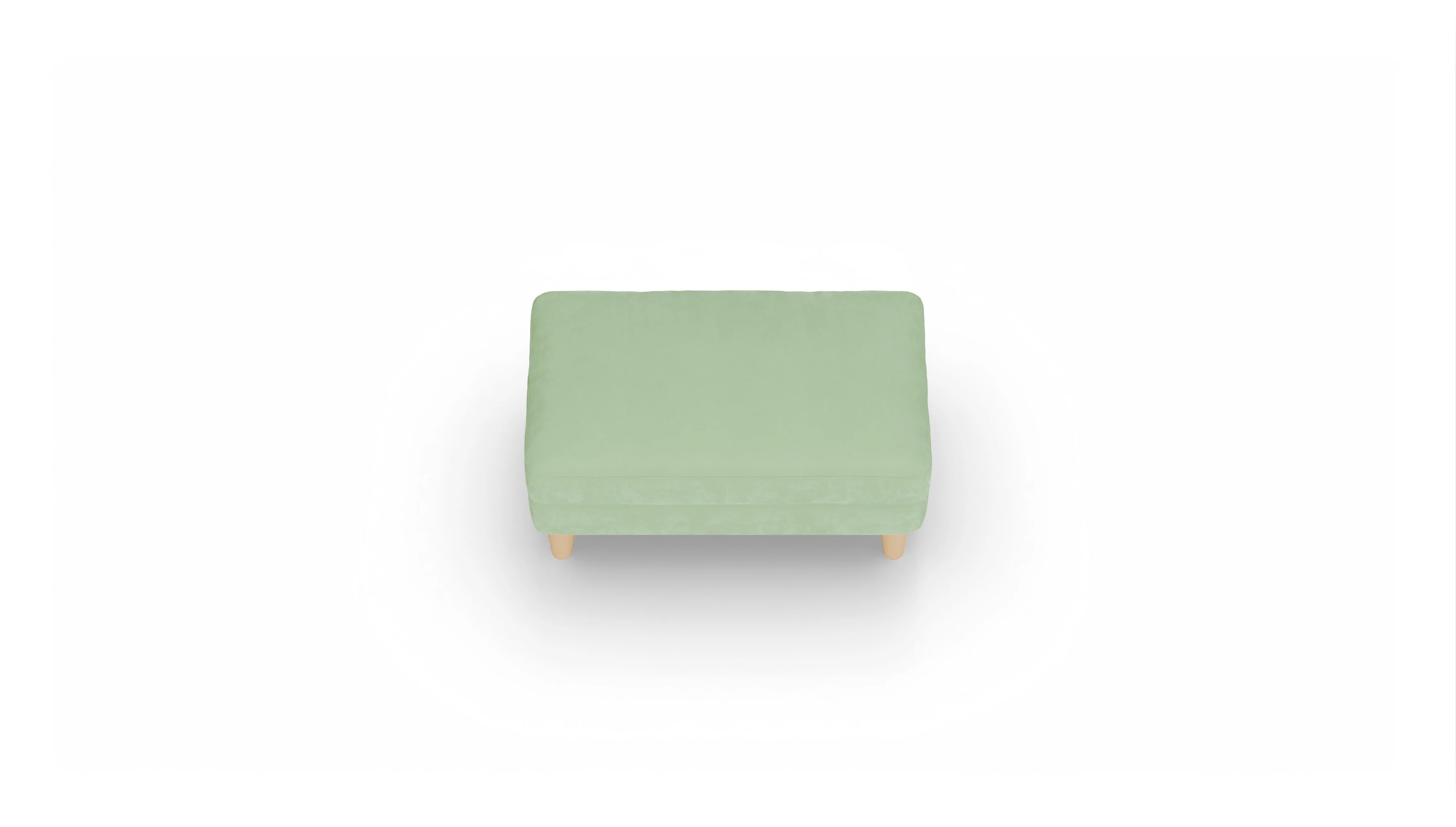 Ansicht des Produktes NewChester.01 Hocker in Samt grün