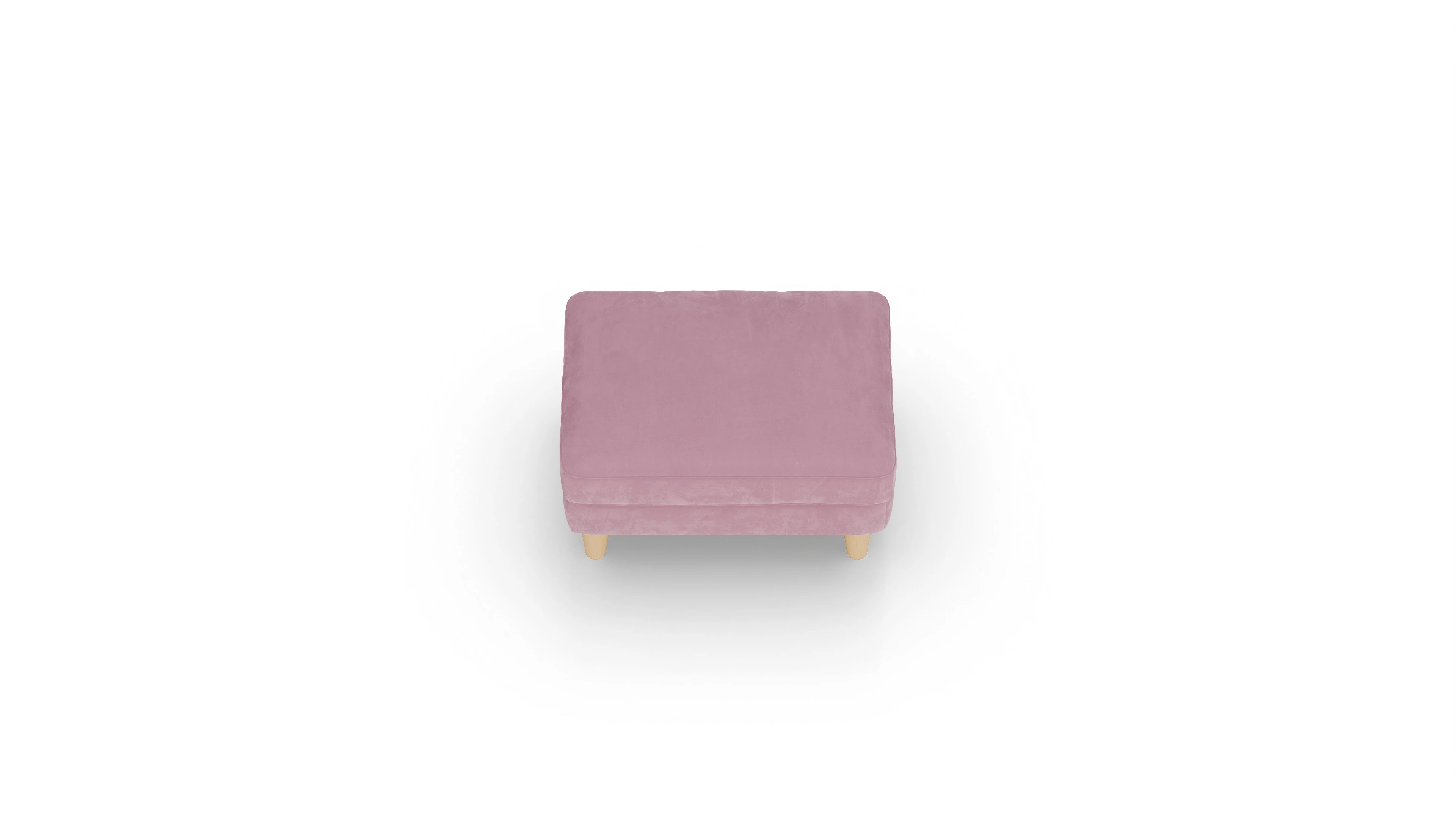Ansicht des Produktes NewChester.01 Hocker in Samt rot