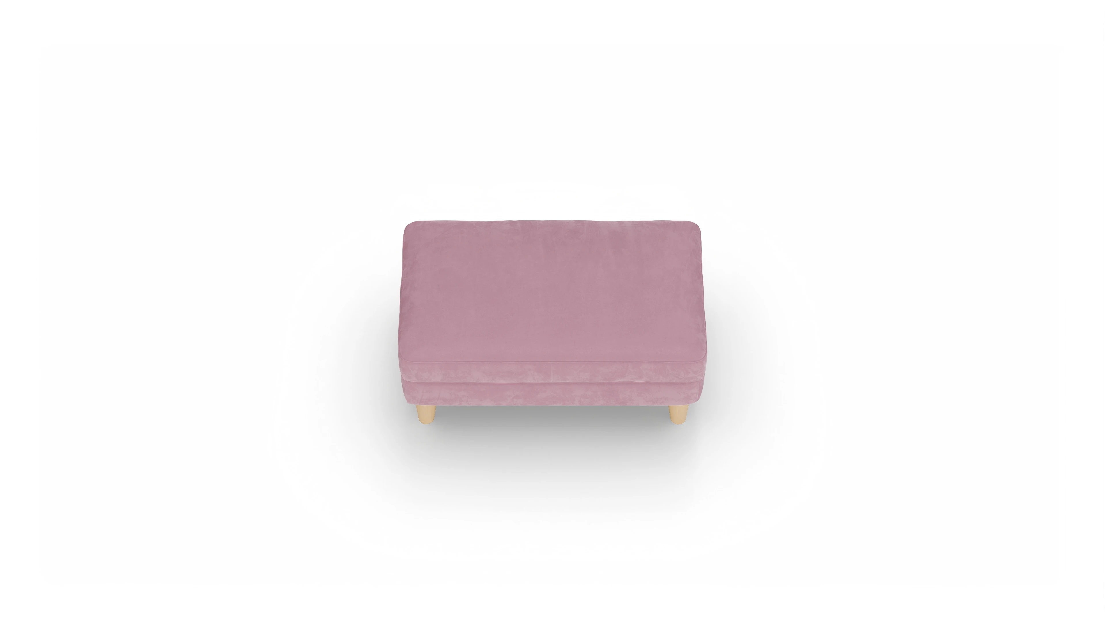 Stoffhocker NewChester.01 Ansicht des Produktes NewChester.01 Hocker in Samt rot