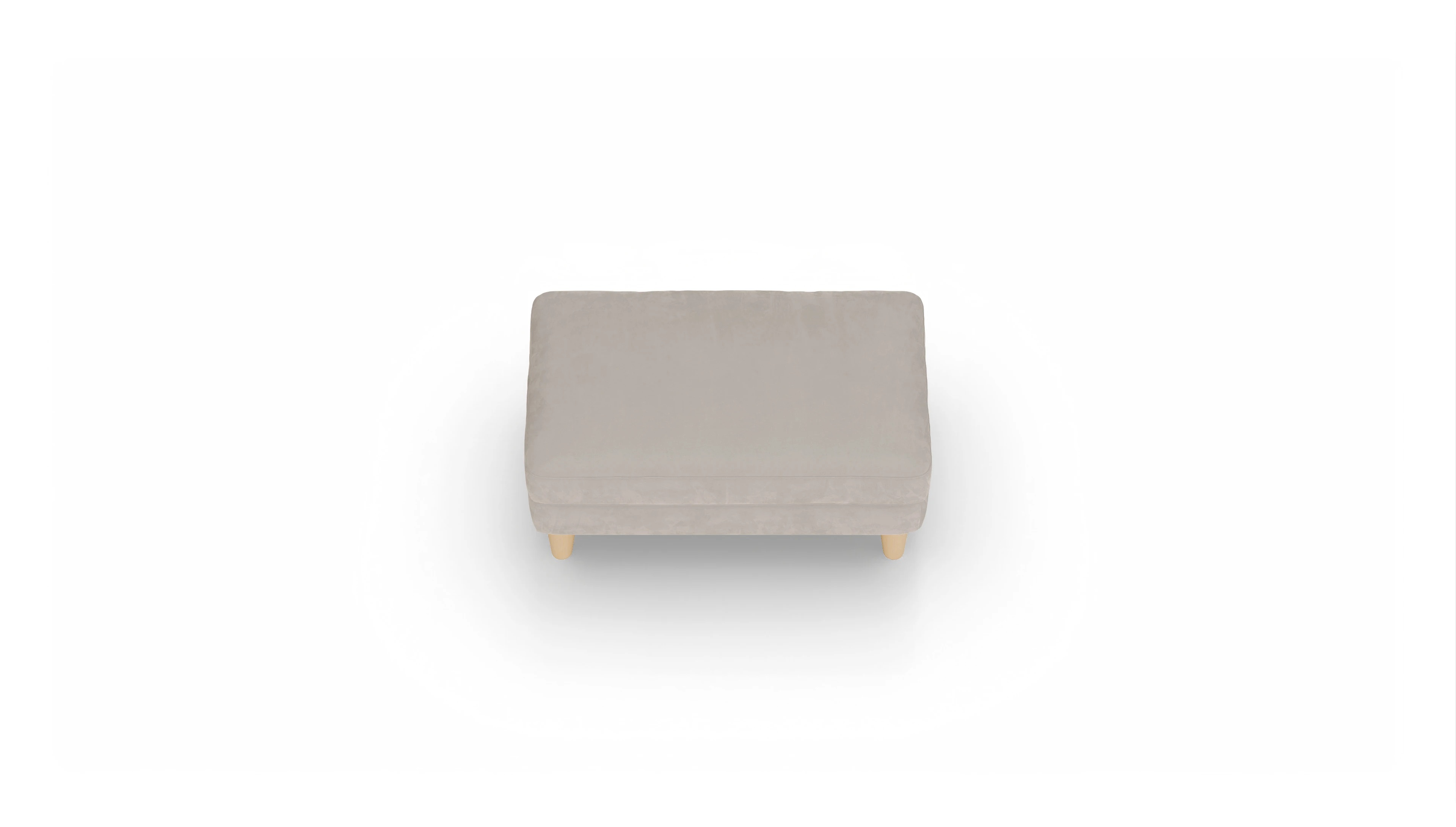 Ansicht des Produktes NewChester.01 Hocker in Samt grau