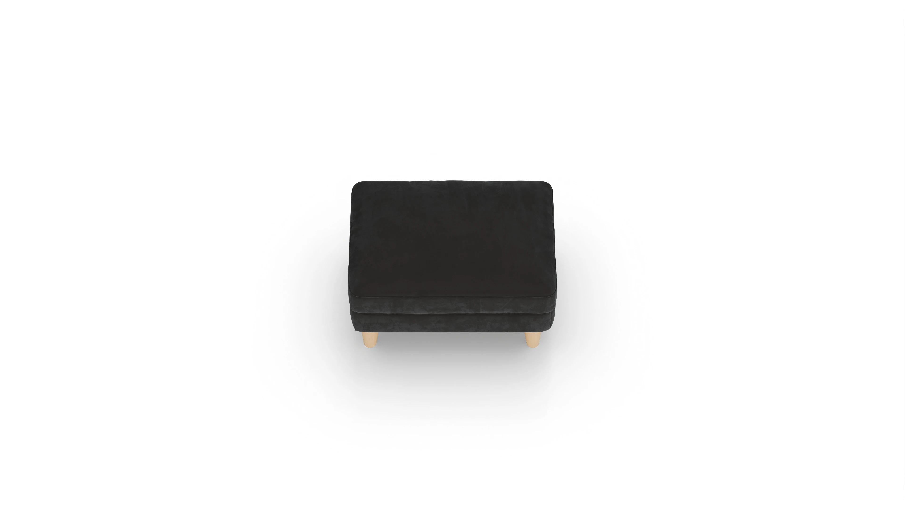 Ansicht des Produktes NewChester.01 Hocker in Samt grau