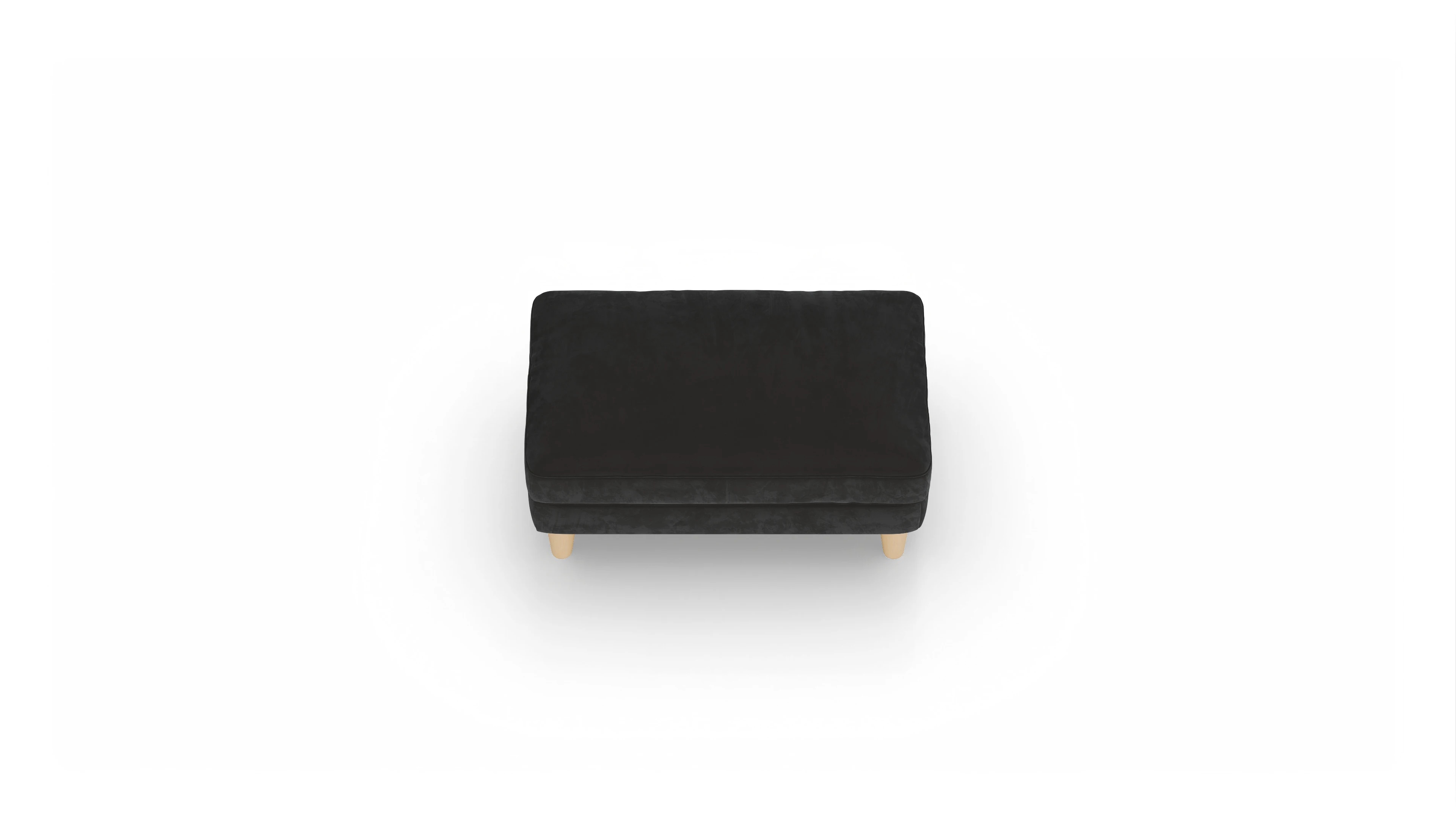 Ansicht des Produktes NewChester.01 Hocker in Samt grau