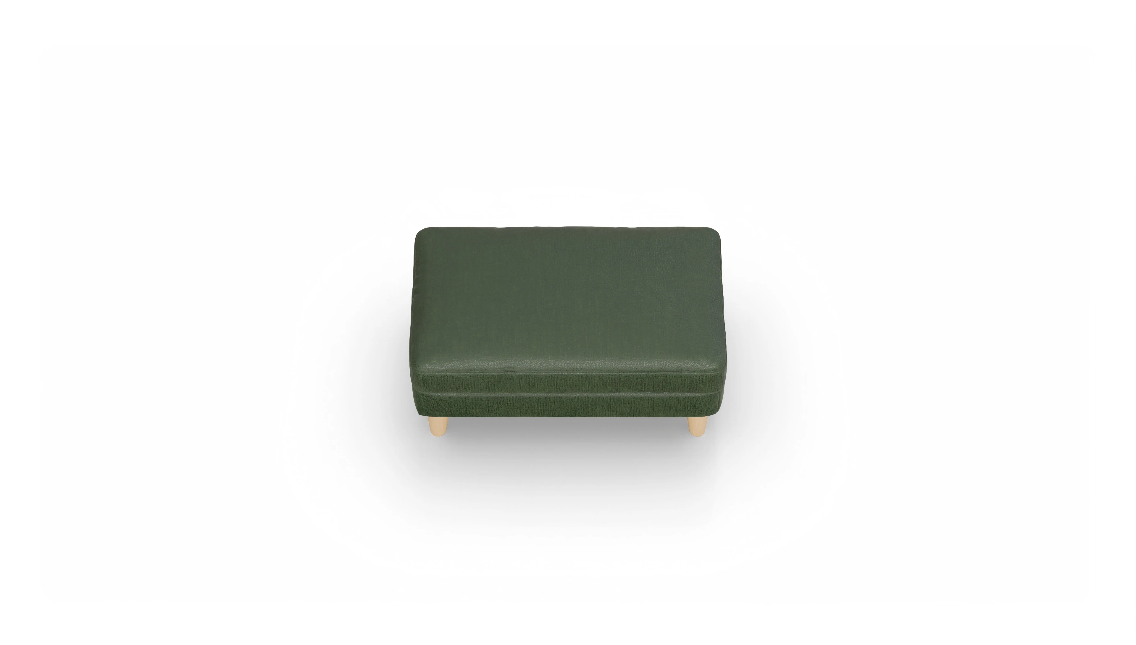 Ansicht des Produktes NewChester.01 Hocker in Stoff grün