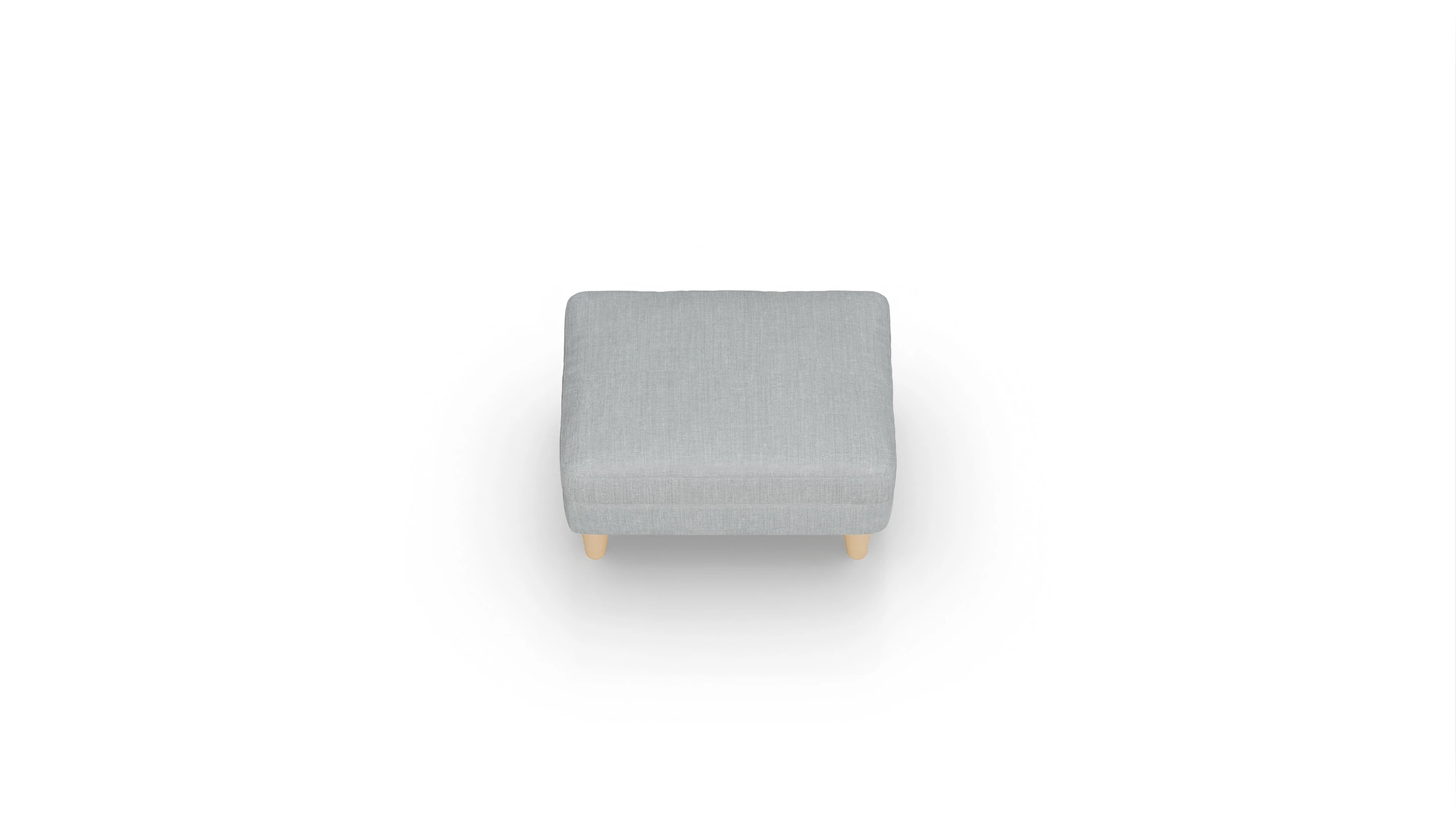 Stoffhocker NewChester.01 Ansicht des Produktes NewChester.01 Hocker in Stoff grau