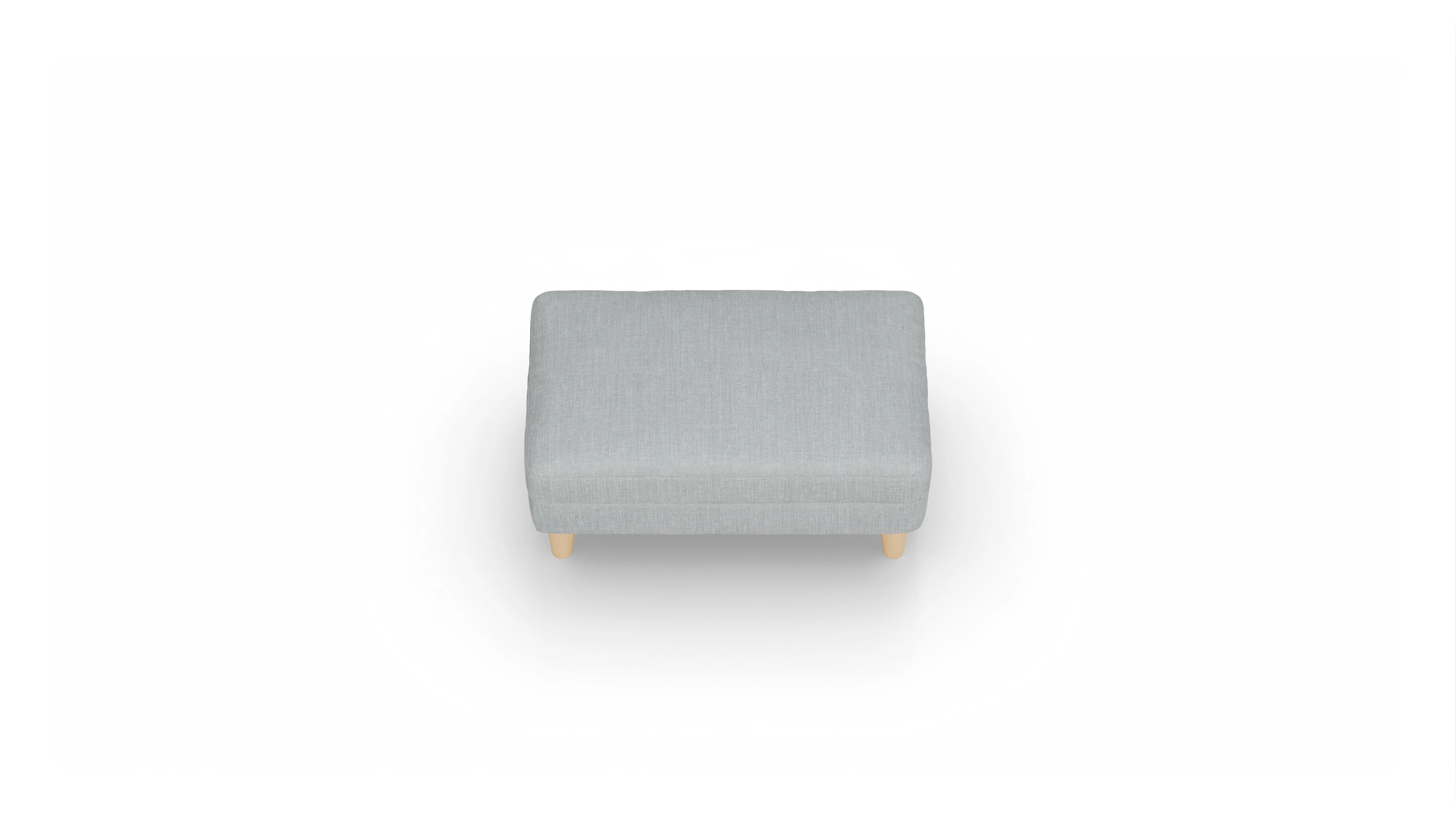 Ansicht des Produktes NewChester.01 Hocker in Stoff grau