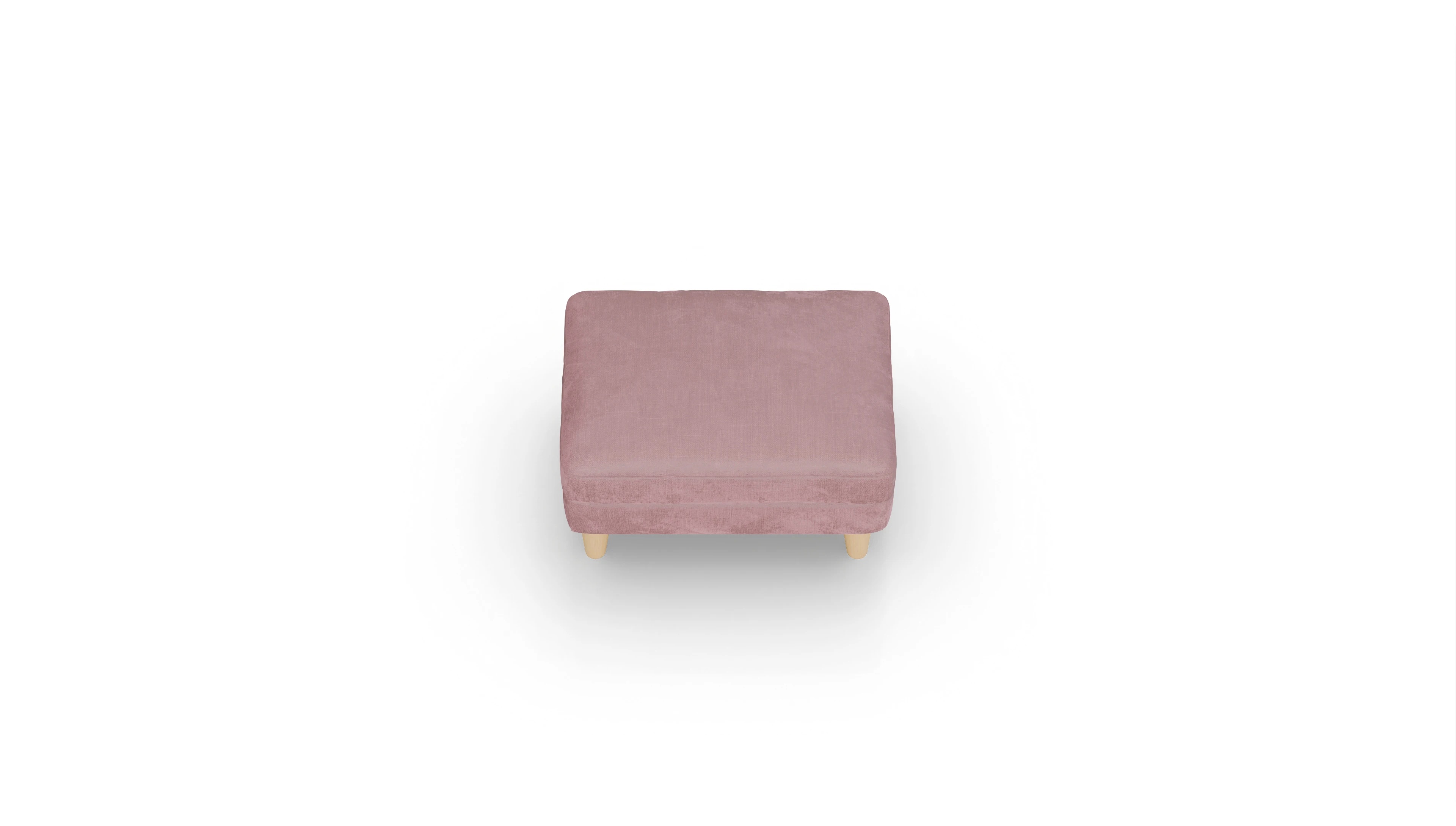 Stoffhocker NewChester.01 Ansicht des Produktes NewChester.01 Hocker in Stoff rot