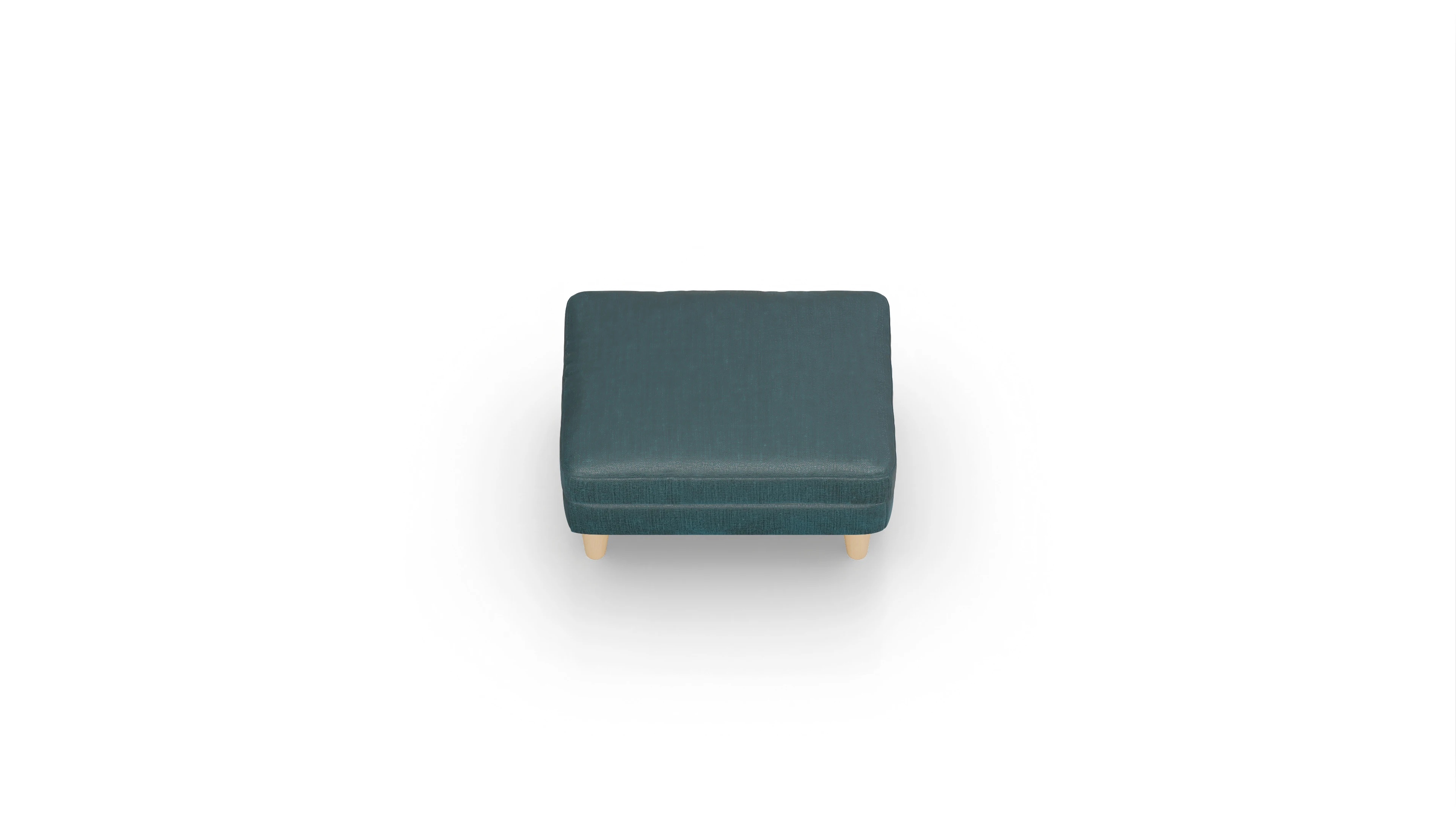 Stoffhocker NewChester.01 Ansicht des Produktes NewChester.01 Hocker in Stoff grün