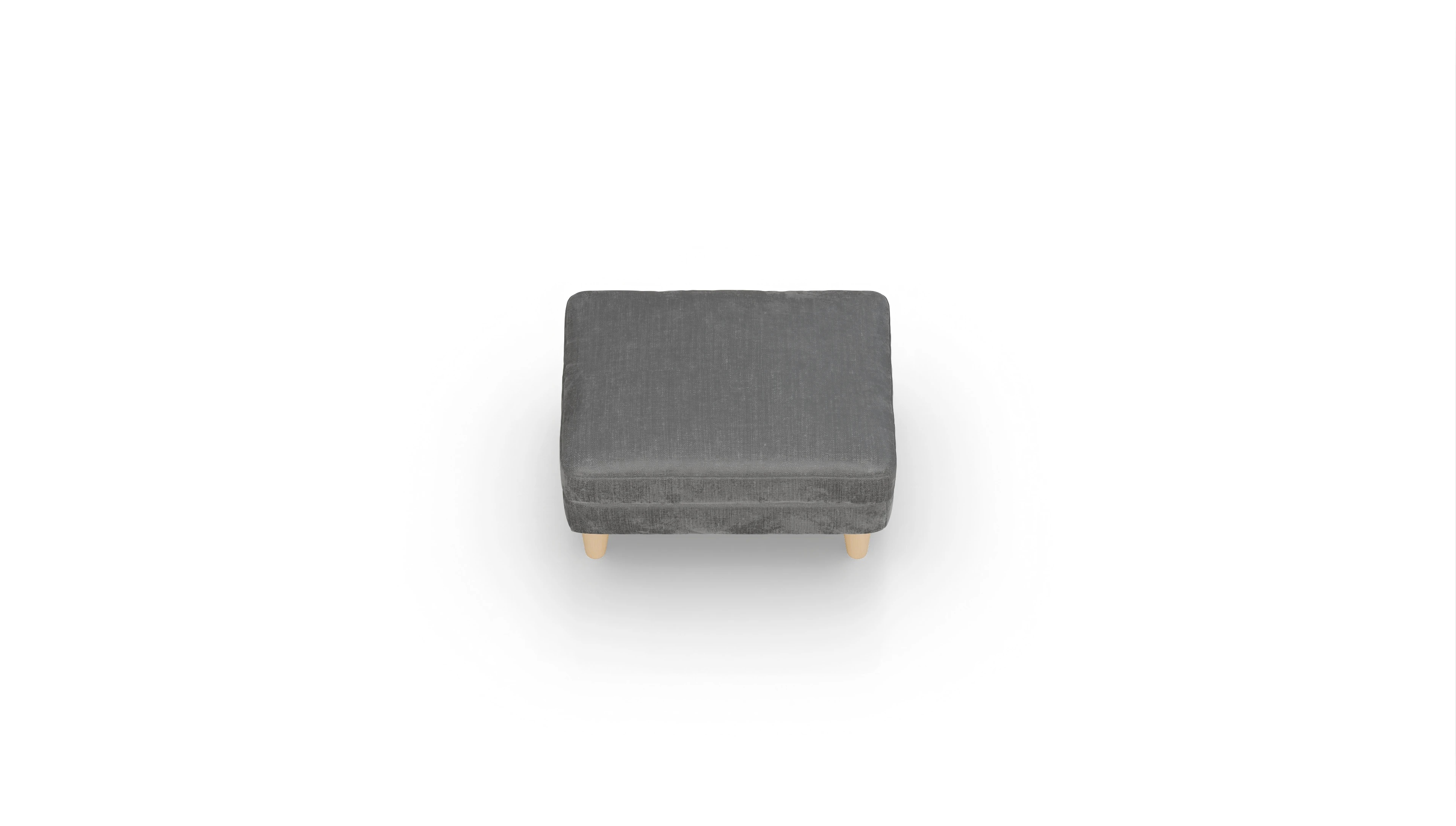 Ansicht des Produktes NewChester.01 Hocker in Stoff grau