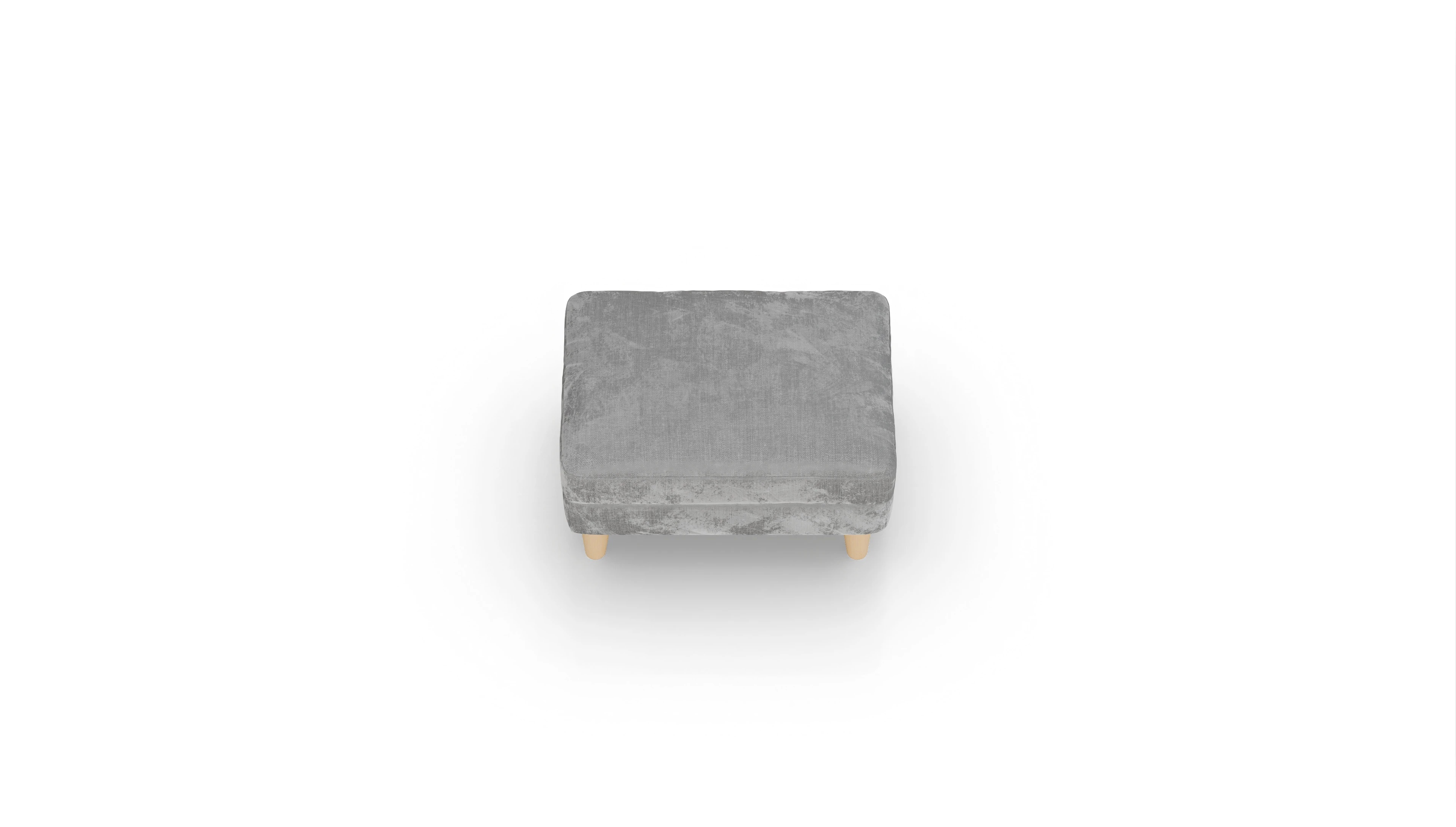 Stoffhocker NewChester.01 Ansicht des Produktes NewChester.01 Hocker in Stoff grau