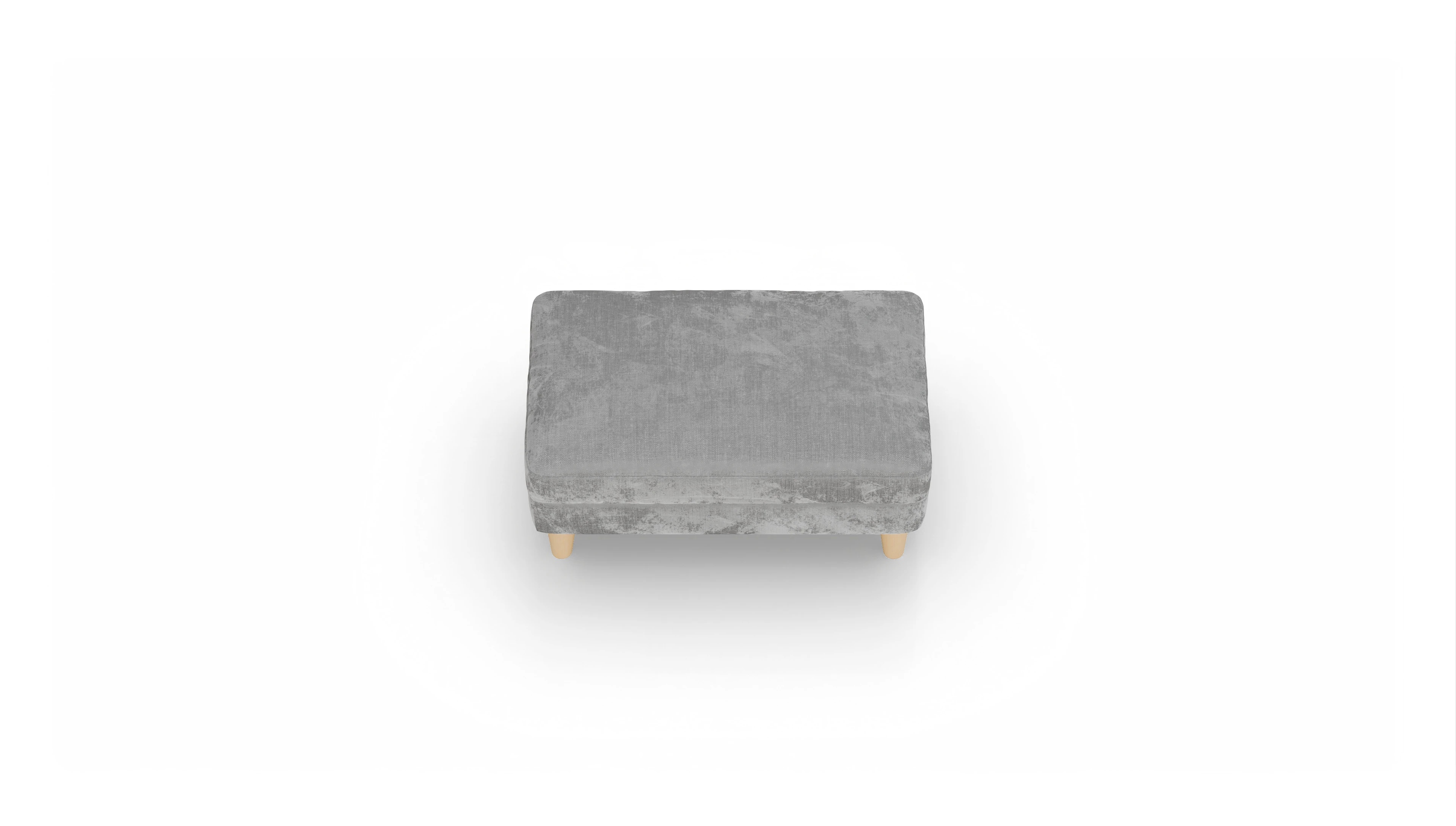 Ansicht des Produktes NewChester.01 Hocker in Stoff grau