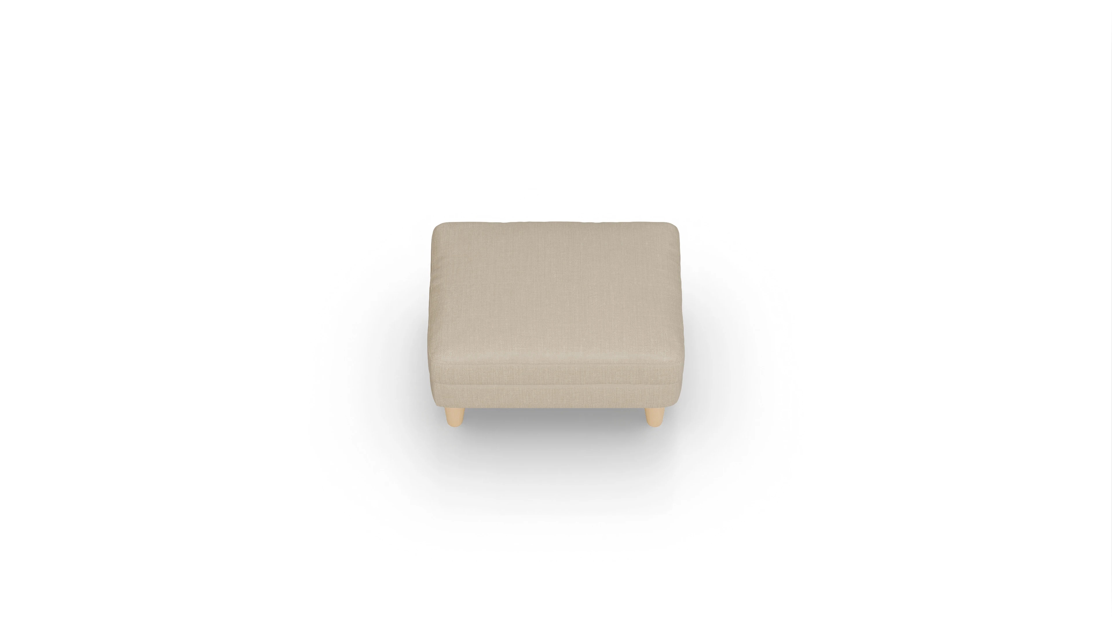 Ansicht des Produktes NewChester.01 Hocker in Stoff beige