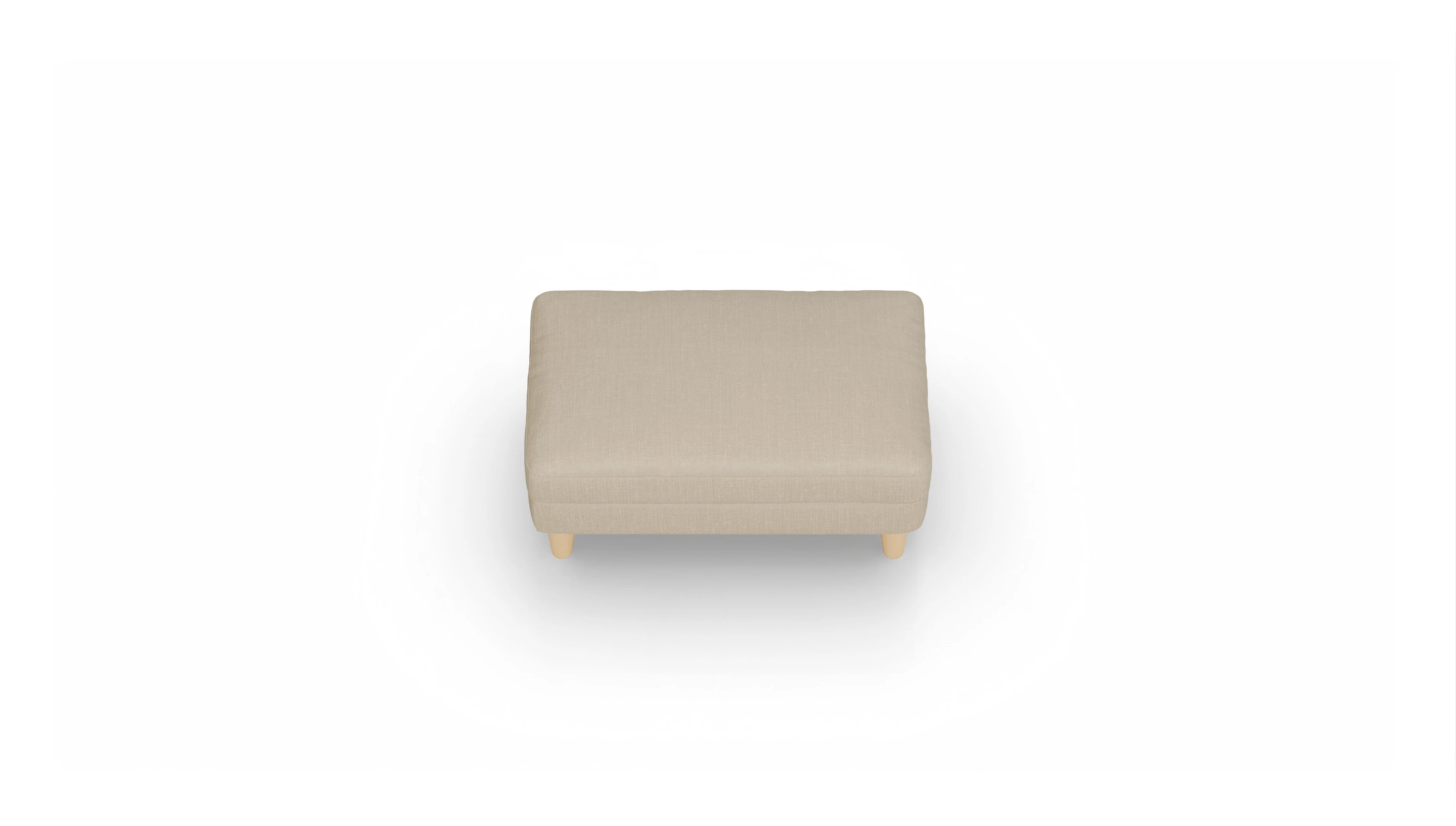 Stoffhocker NewChester.01 Ansicht des Produktes NewChester.01 Hocker in Stoff beige