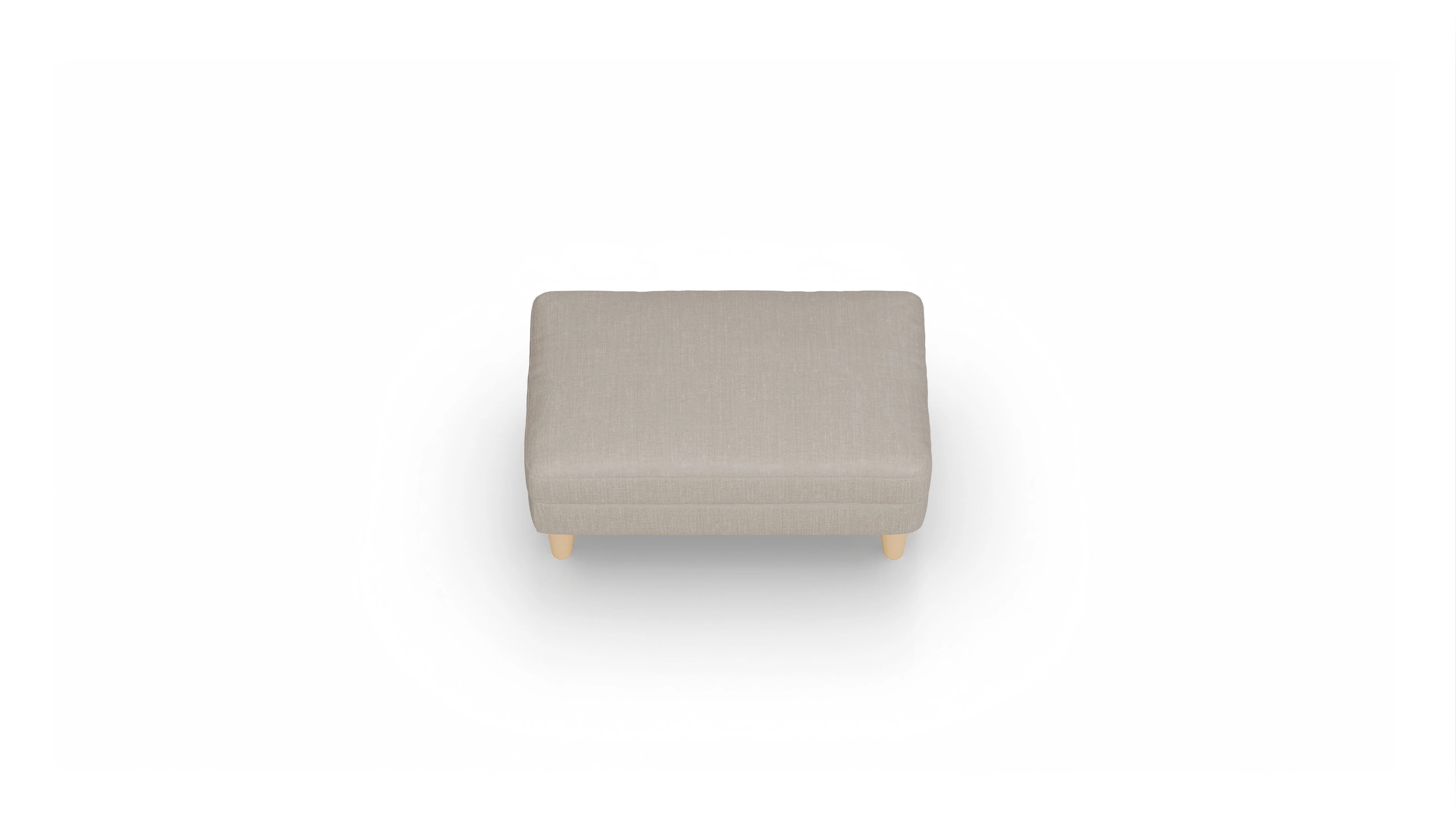 Ansicht des Produktes NewChester.01 Hocker in Stoff braun