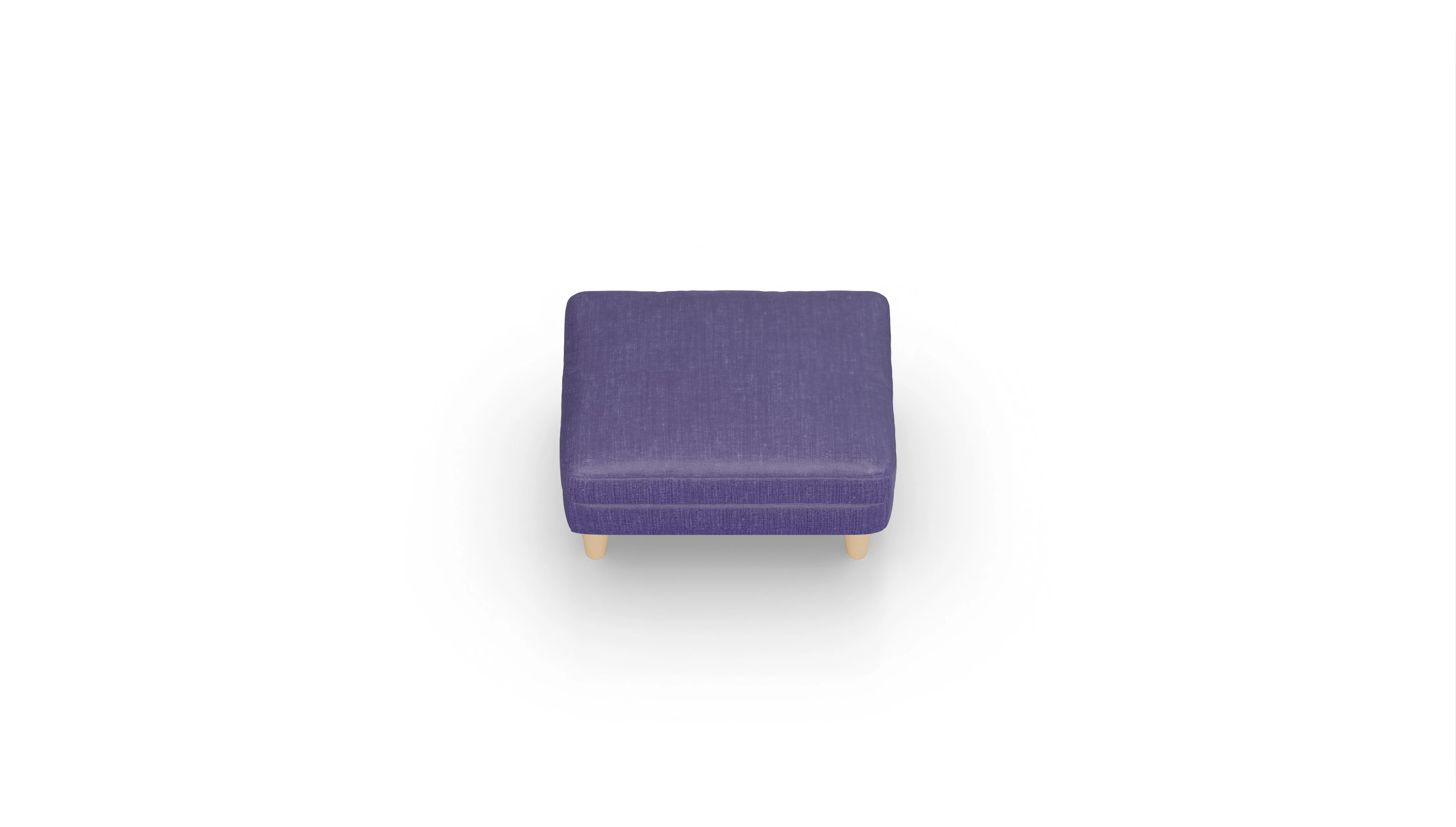 Ansicht des Produktes NewChester.01 Hocker in Stoff blau
