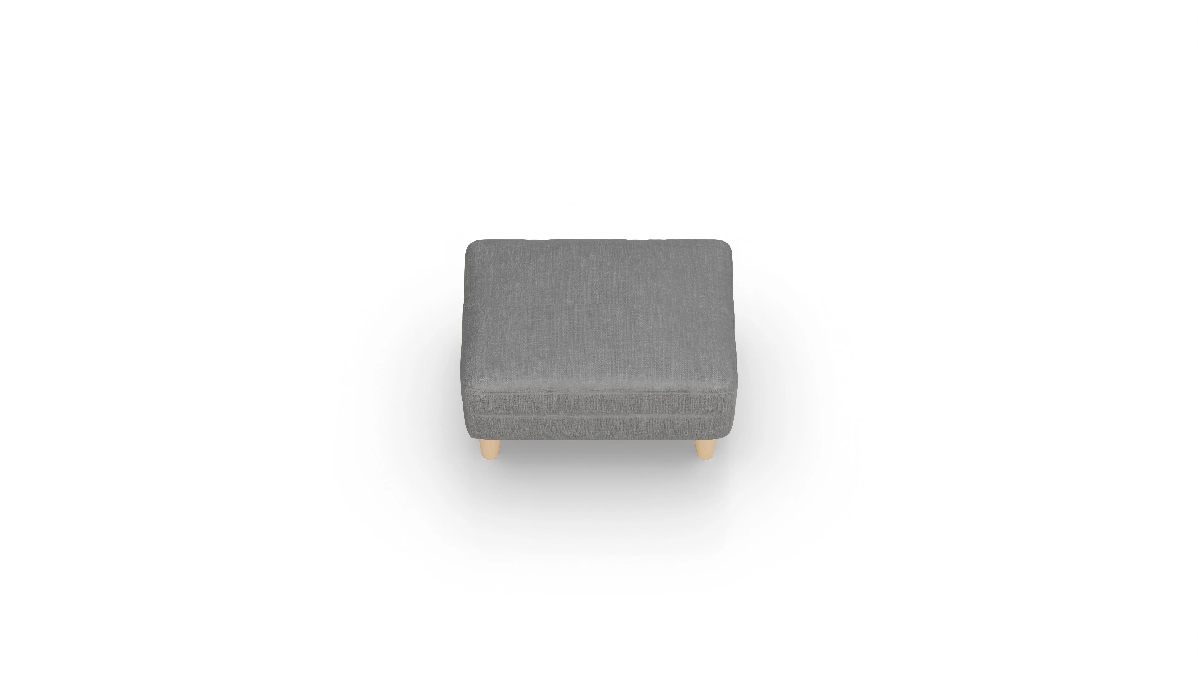 Ansicht des Produktes NewChester.01 Hocker in Stoff grau