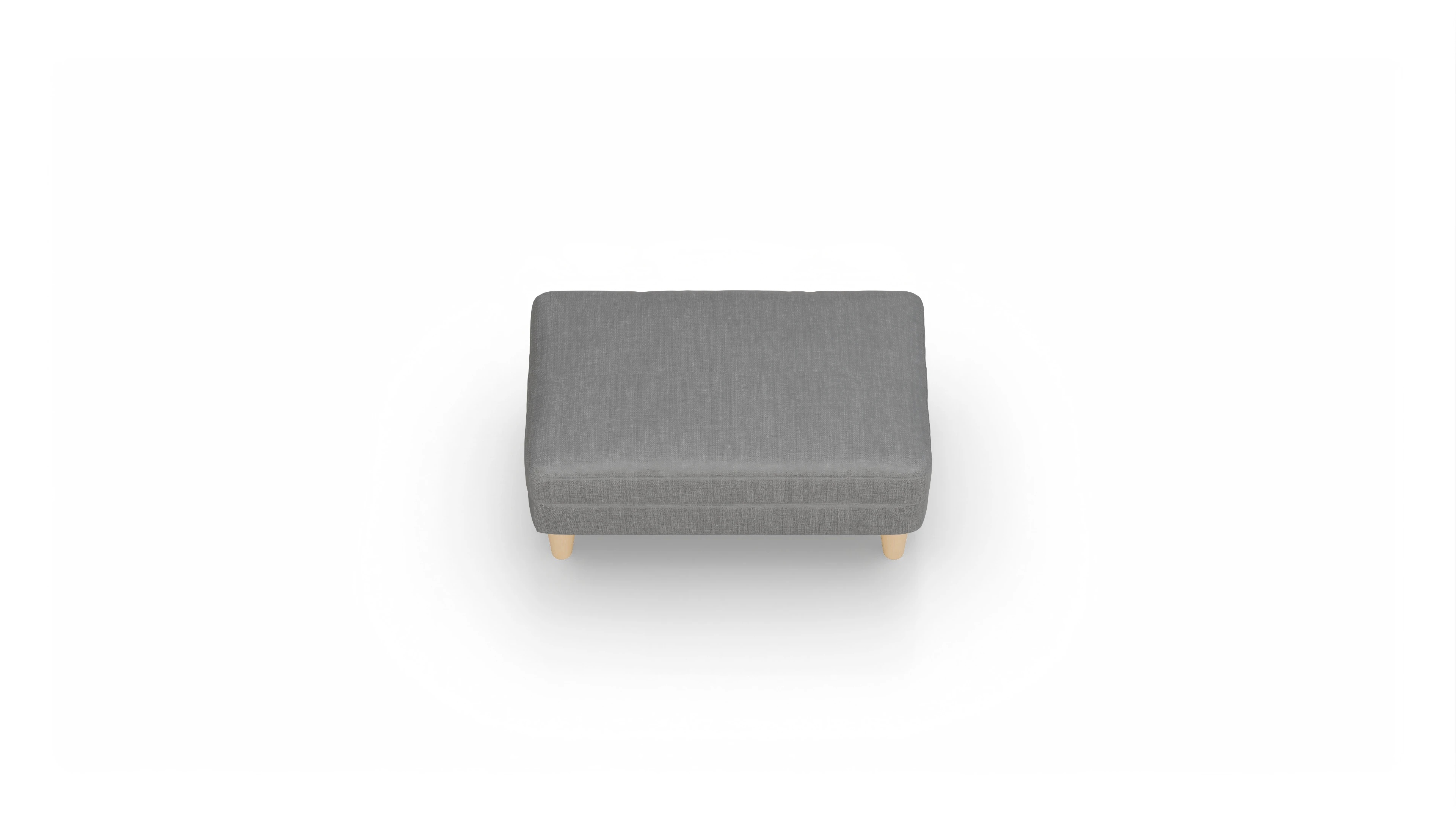 Stoffhocker NewChester.01 Ansicht des Produktes NewChester.01 Hocker in Stoff grau