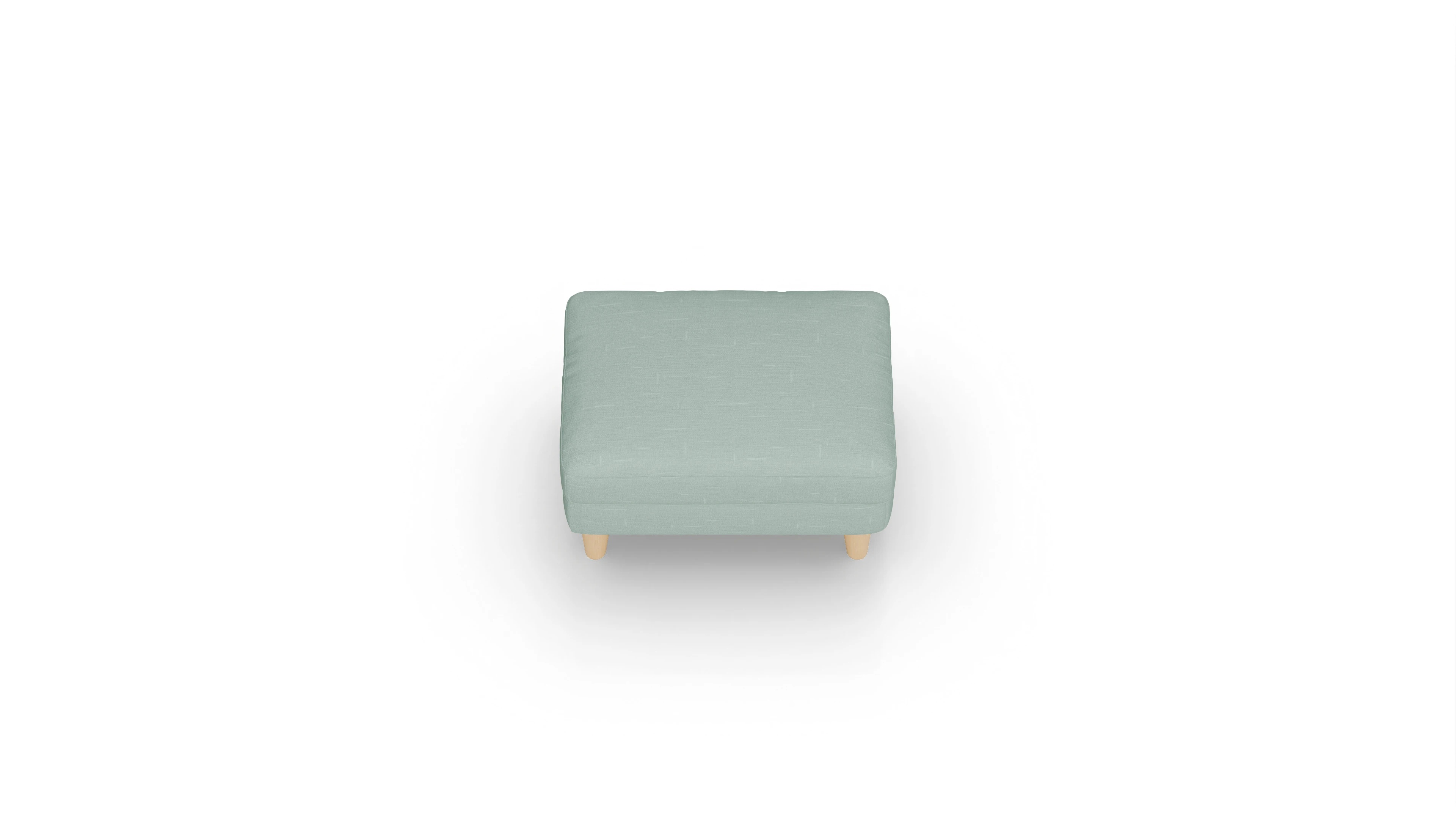 Stoffhocker NewChester.01 Ansicht des Produktes NewChester.01 Hocker in Stoff grün