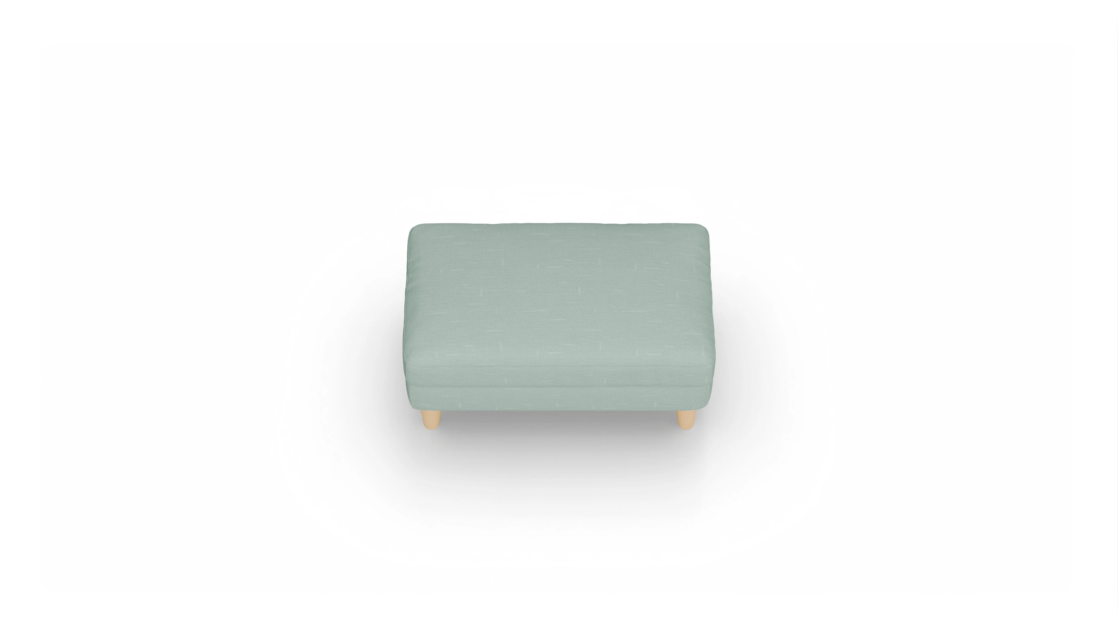Stoffhocker NewChester.01 Ansicht des Produktes NewChester.01 Hocker in Stoff grün