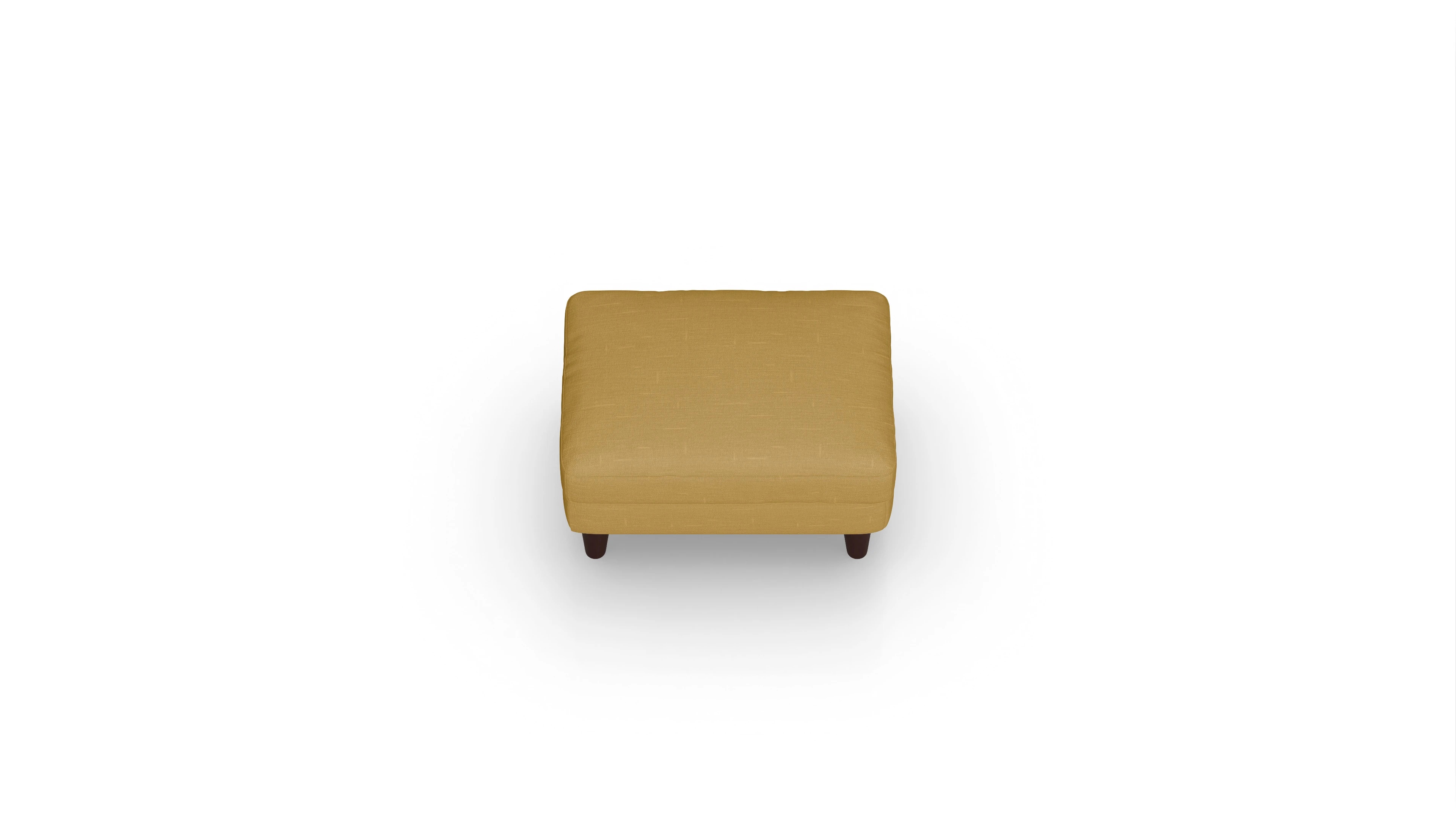 Ansicht des Produktes NewChester.01 Hocker in Stoff gelb