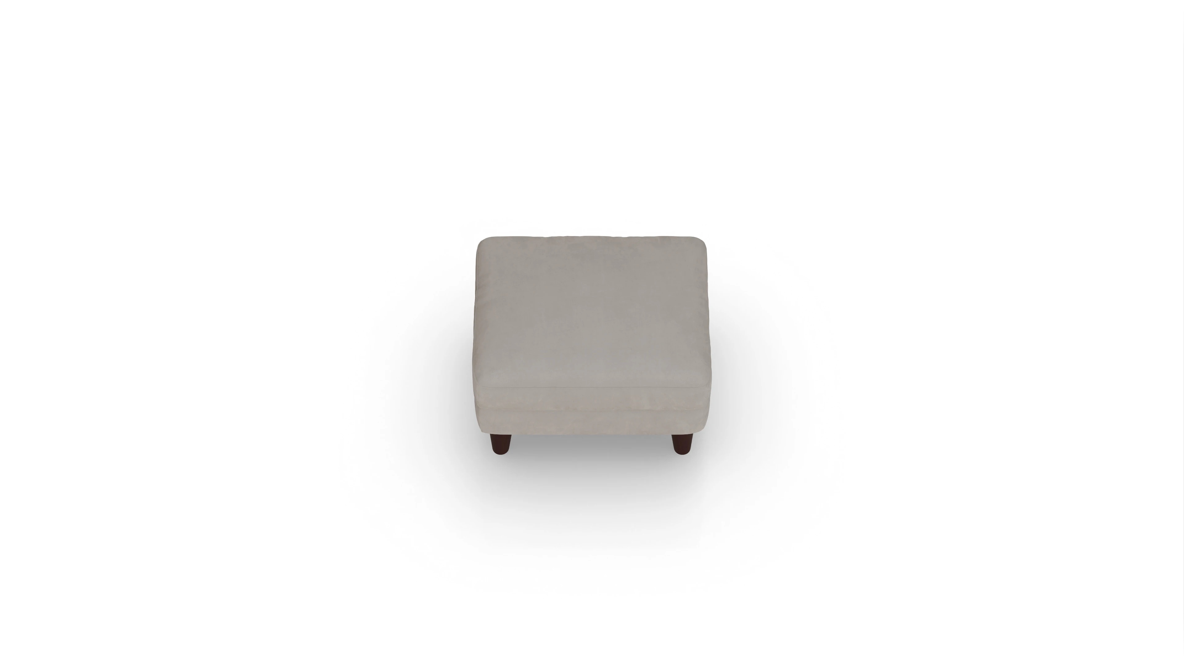 Stoffhocker NewChester.01 Ansicht des Produktes NewChester.01 in Samt braun