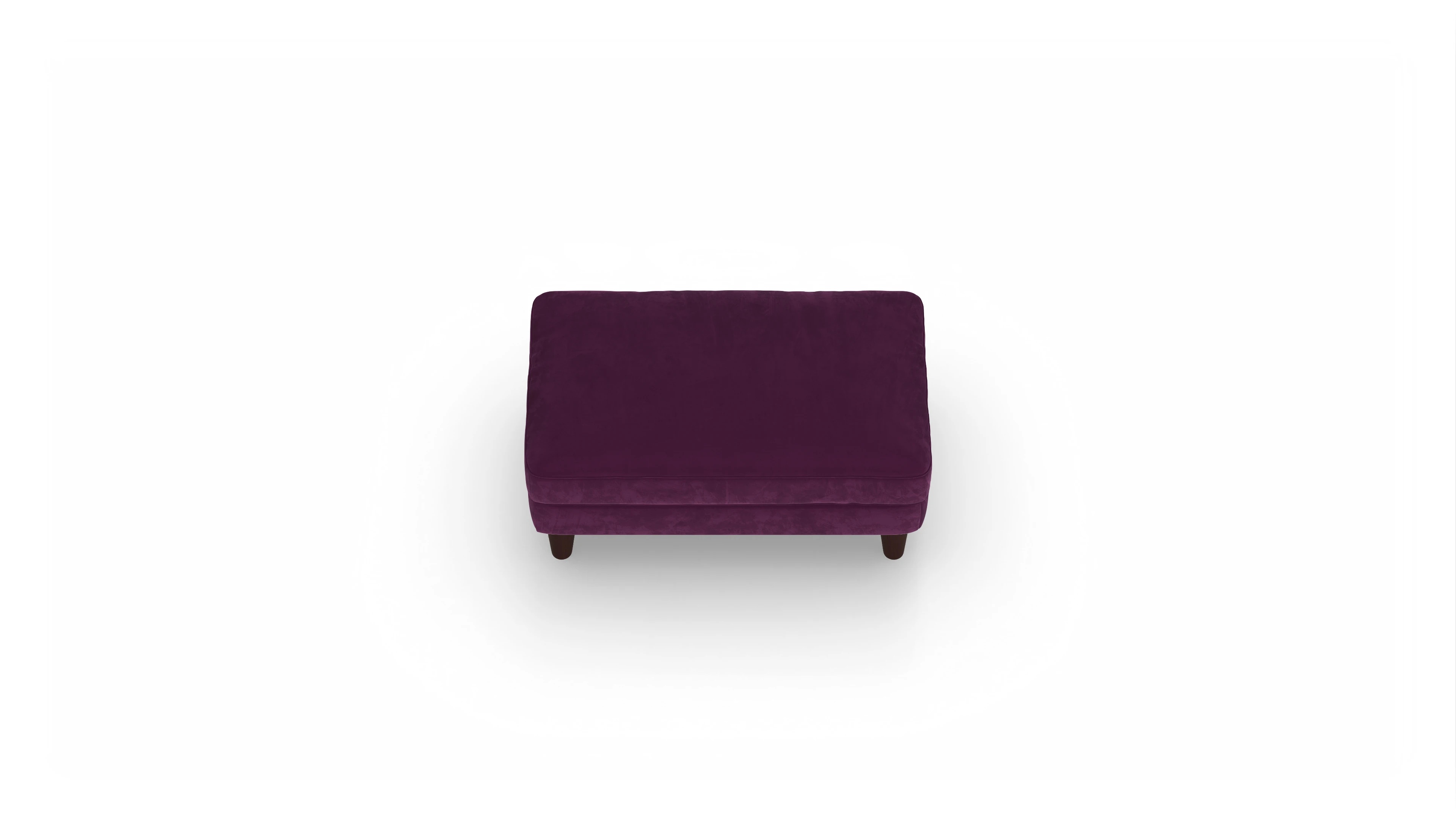 Ansicht des Produktes NewChester.01 Hocker in Samt rot