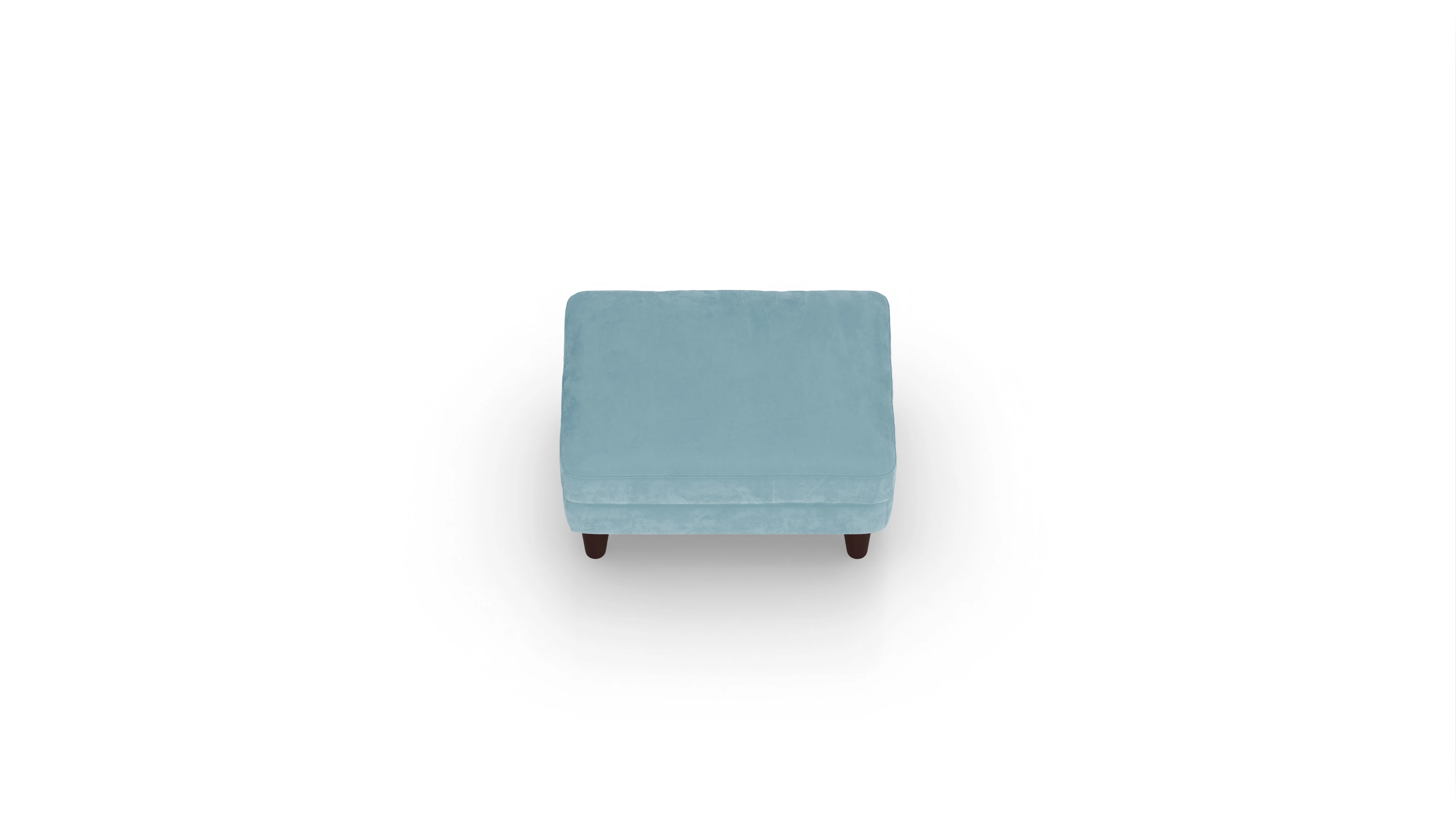 Ansicht des Produktes NewChester.01 Hocker in Samt blau