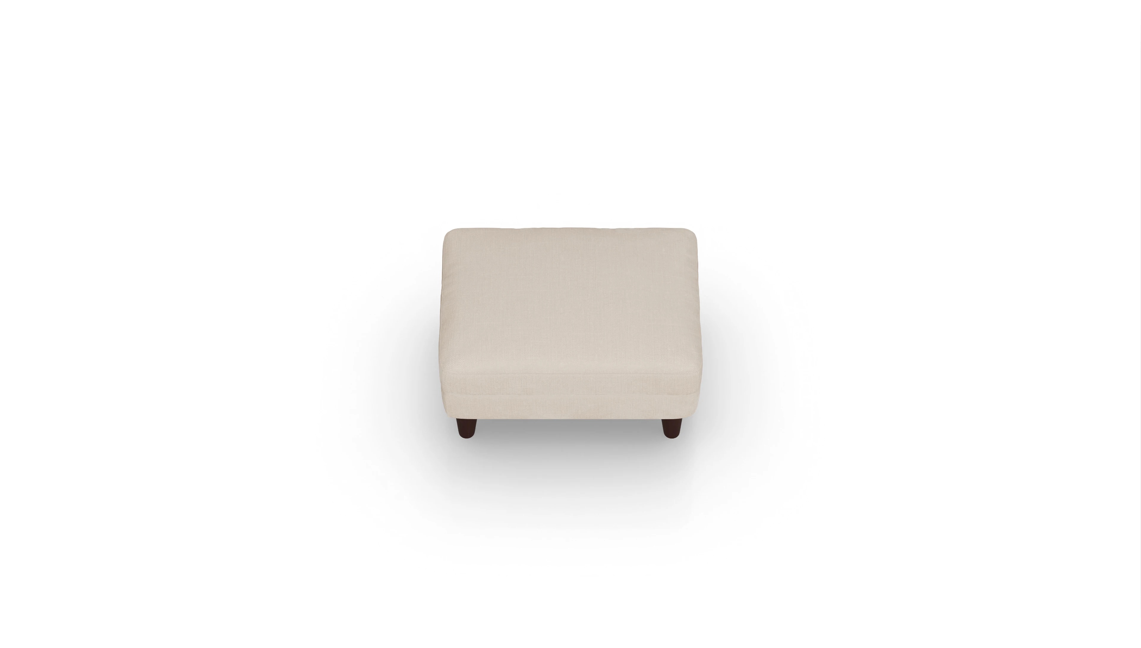 Stoffhocker NewChester.01 Ansicht des Produktes NewChester.01 Hocker in Stoff weiß