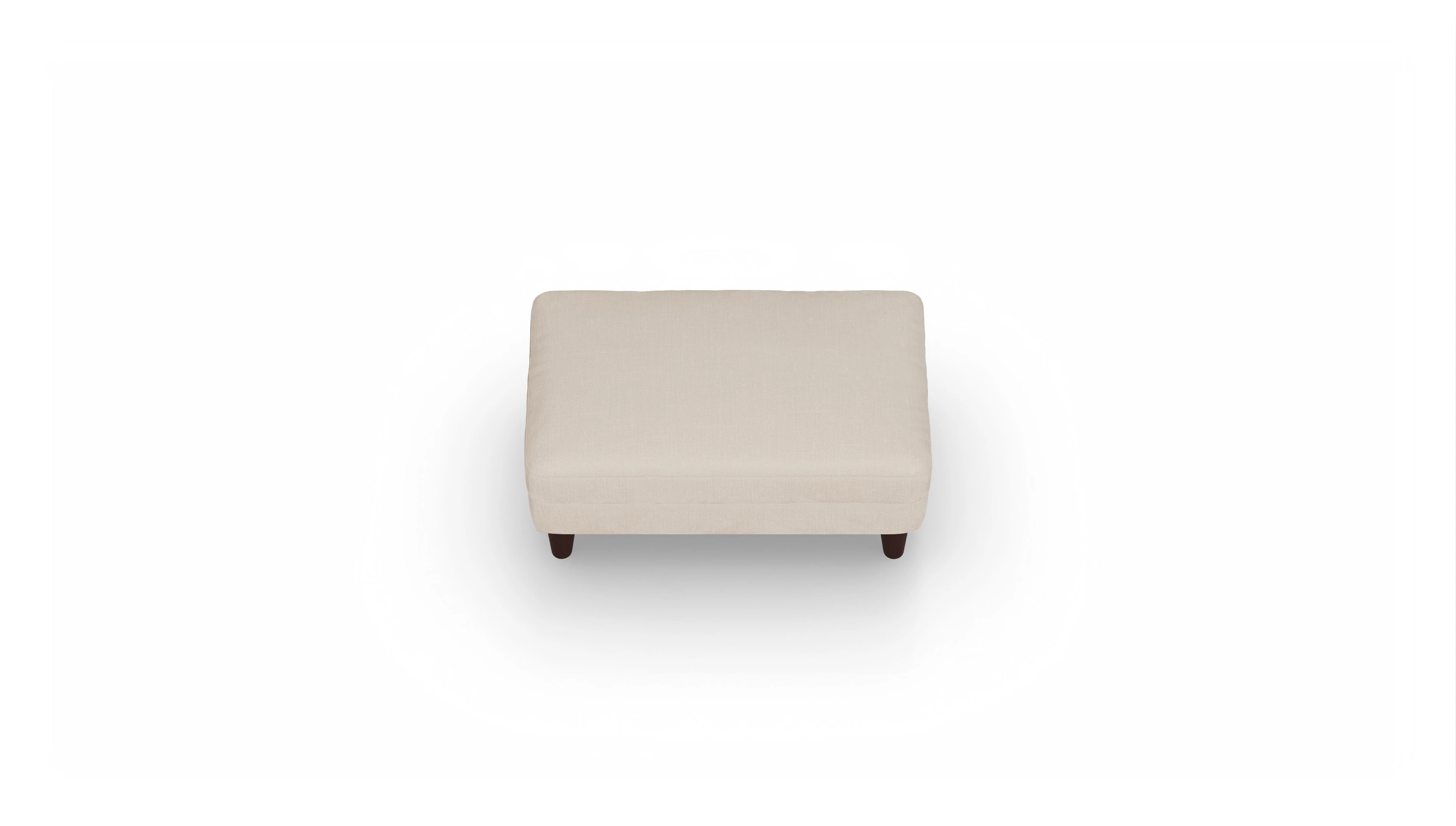 Ansicht des Produktes NewChester.01 Hocker in Stoff weiß
