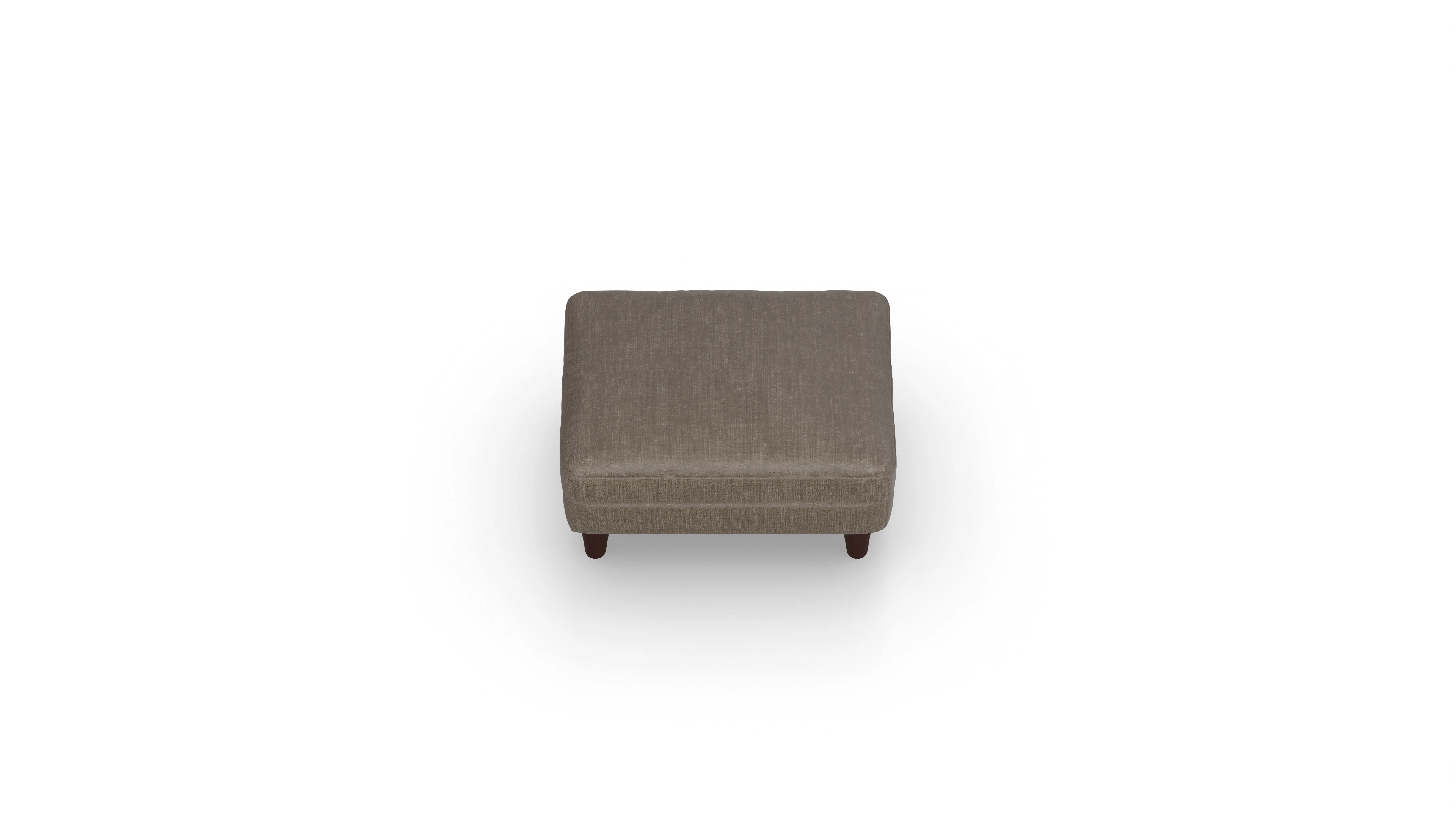 Stoffhocker NewChester.01 Ansicht des Produktes NewChester.01 Hocker in Stoff braun