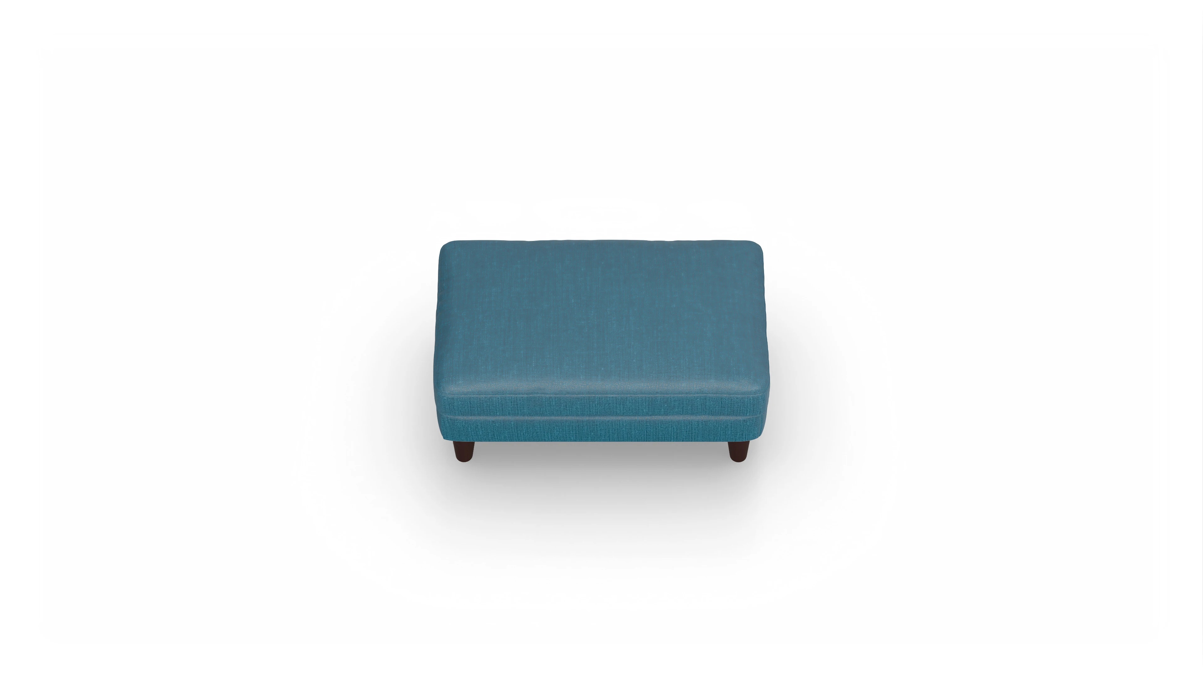 Ansicht des Produktes NewChester.01 Hocker in Stoff blau