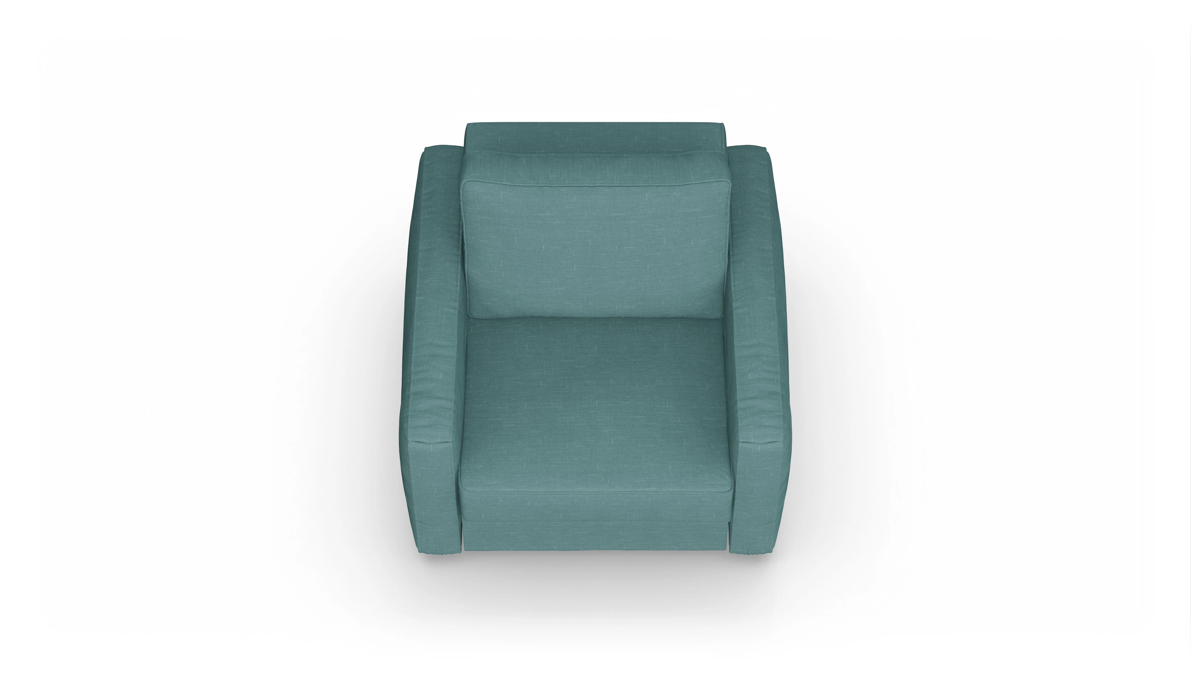 Design-Sessel Ferali Ansicht des Produktes Ferali Sessel in Stoff grün