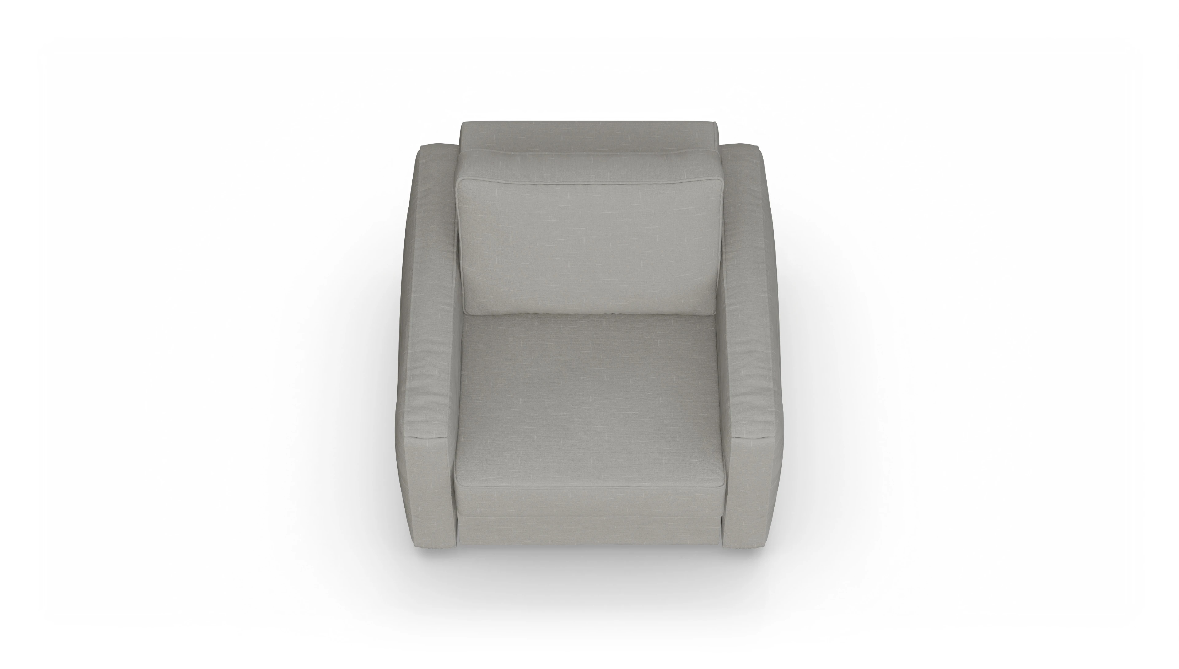 Design-Sessel Ferali Ansicht des Produktes Ferali Sessel in Stoff grau