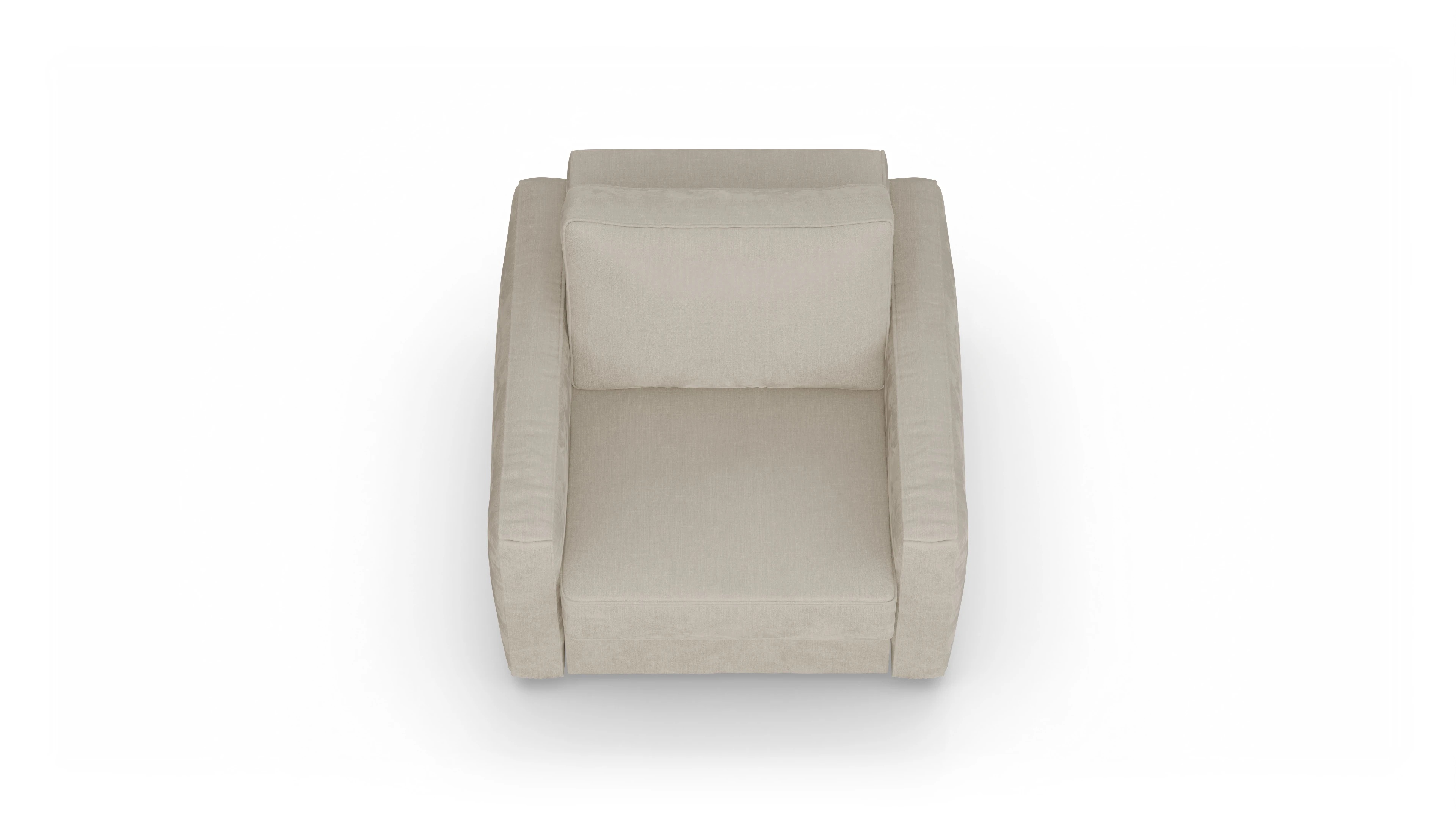 Design-Sessel Ferali Ansicht des Produktes Ferali Sessel in Stoff beige