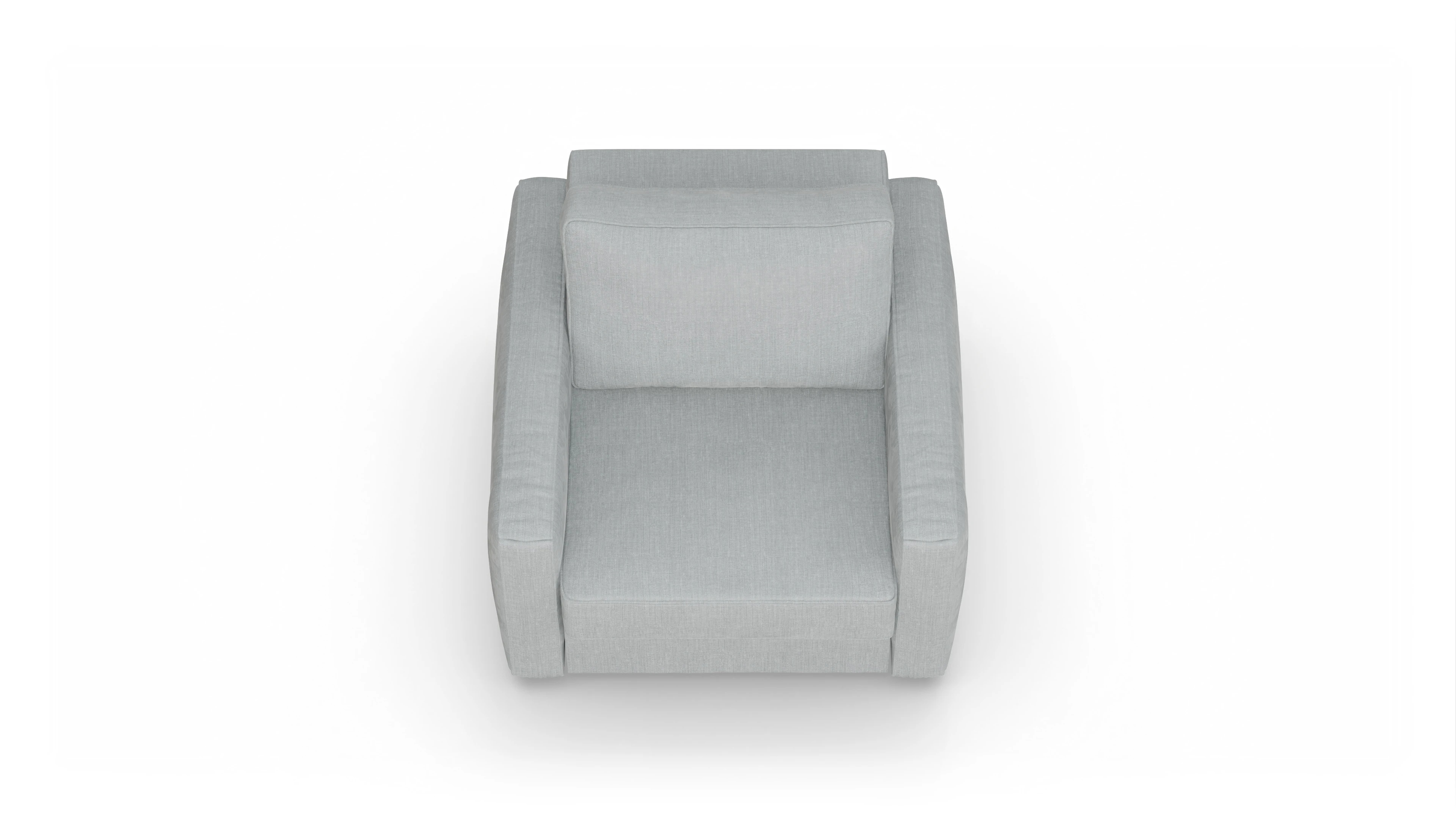 Design-Sessel Ferali Ansicht des Produktes Ferali Sessel in Stoff grau