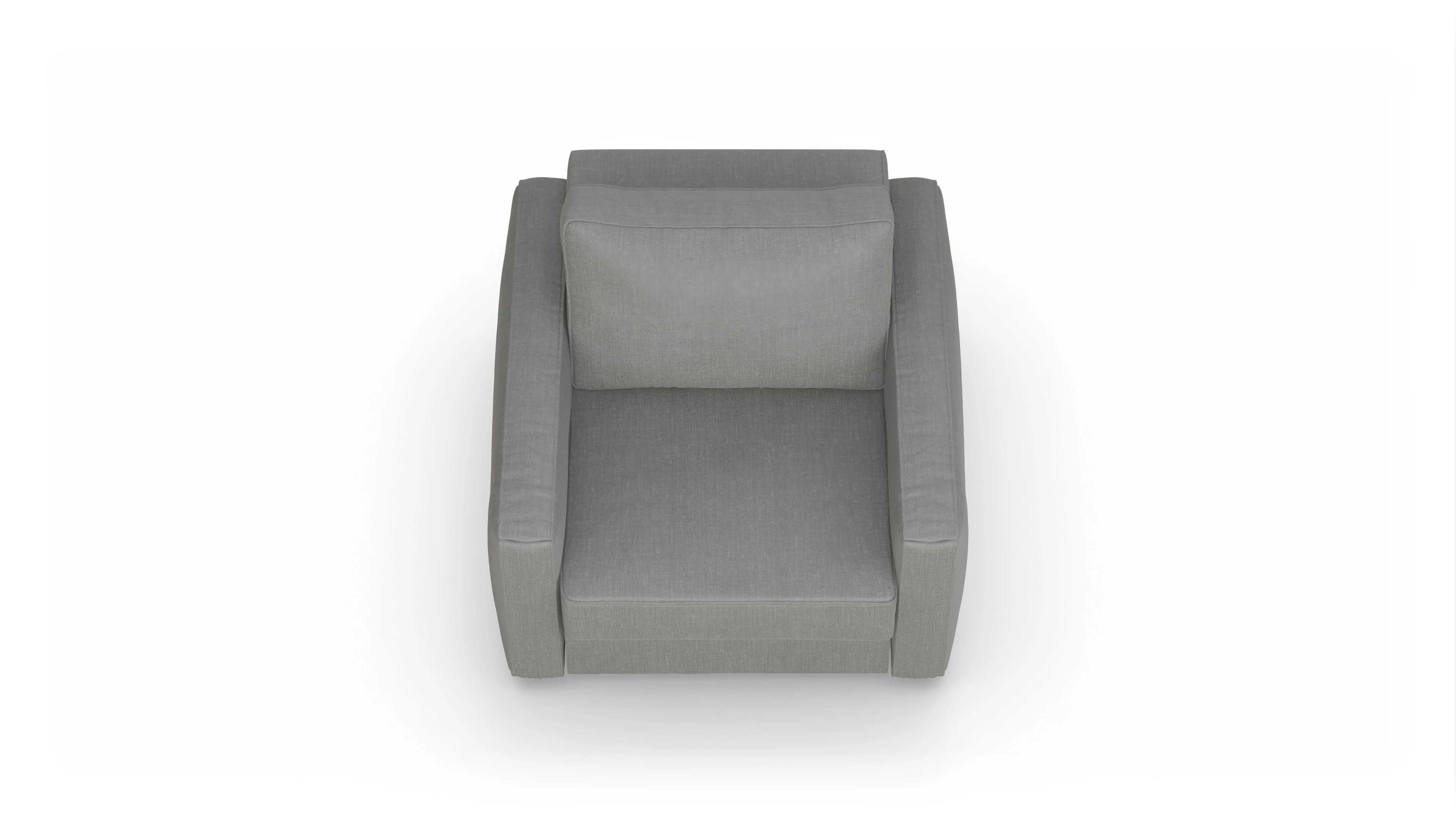 Design-Sessel Ferali Ansicht des Produktes Ferali Sessel in Stoff grau