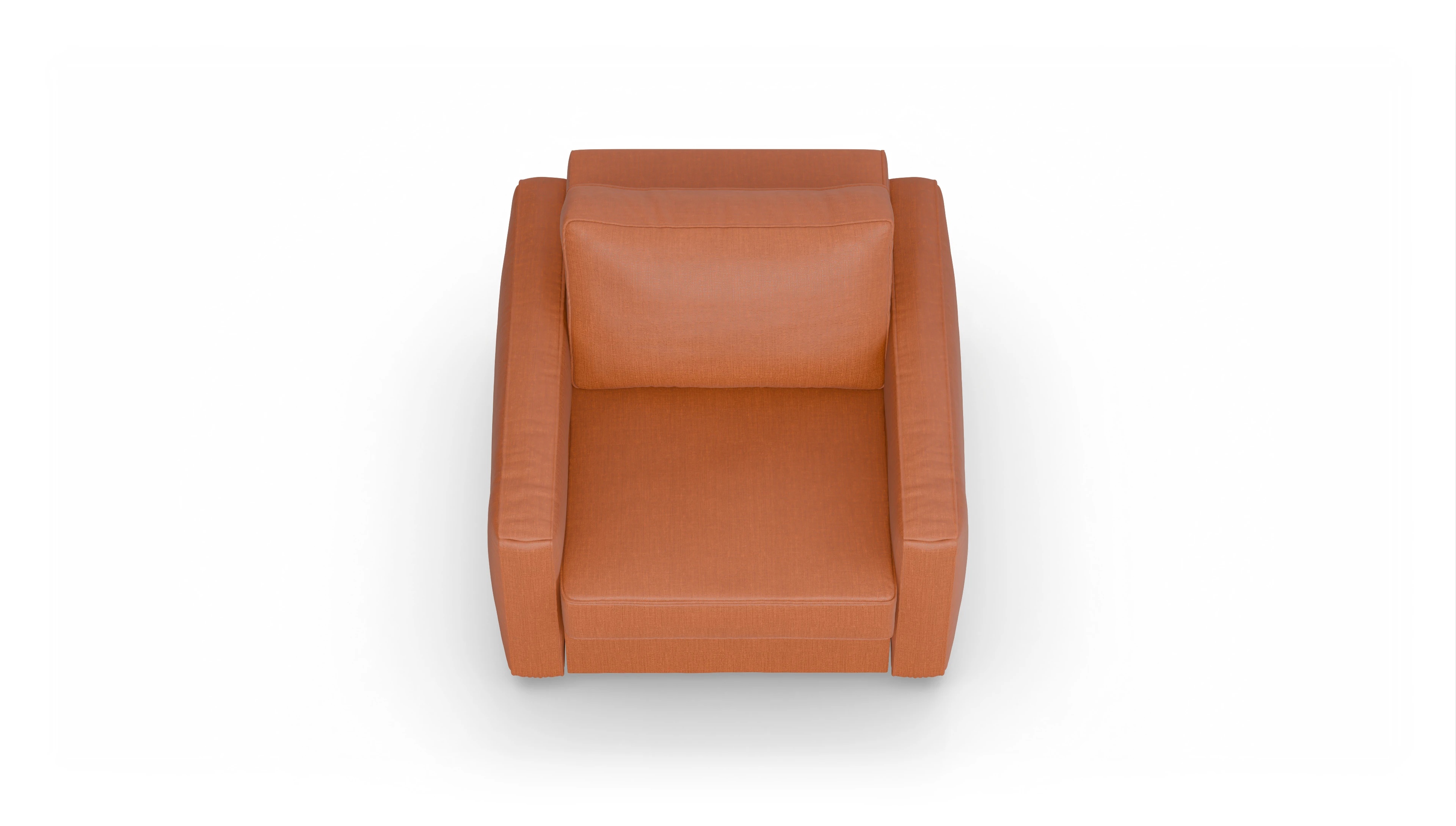 Design-Sessel Ferali Ansicht des Produktes Ferali Sessel in Stoff orange