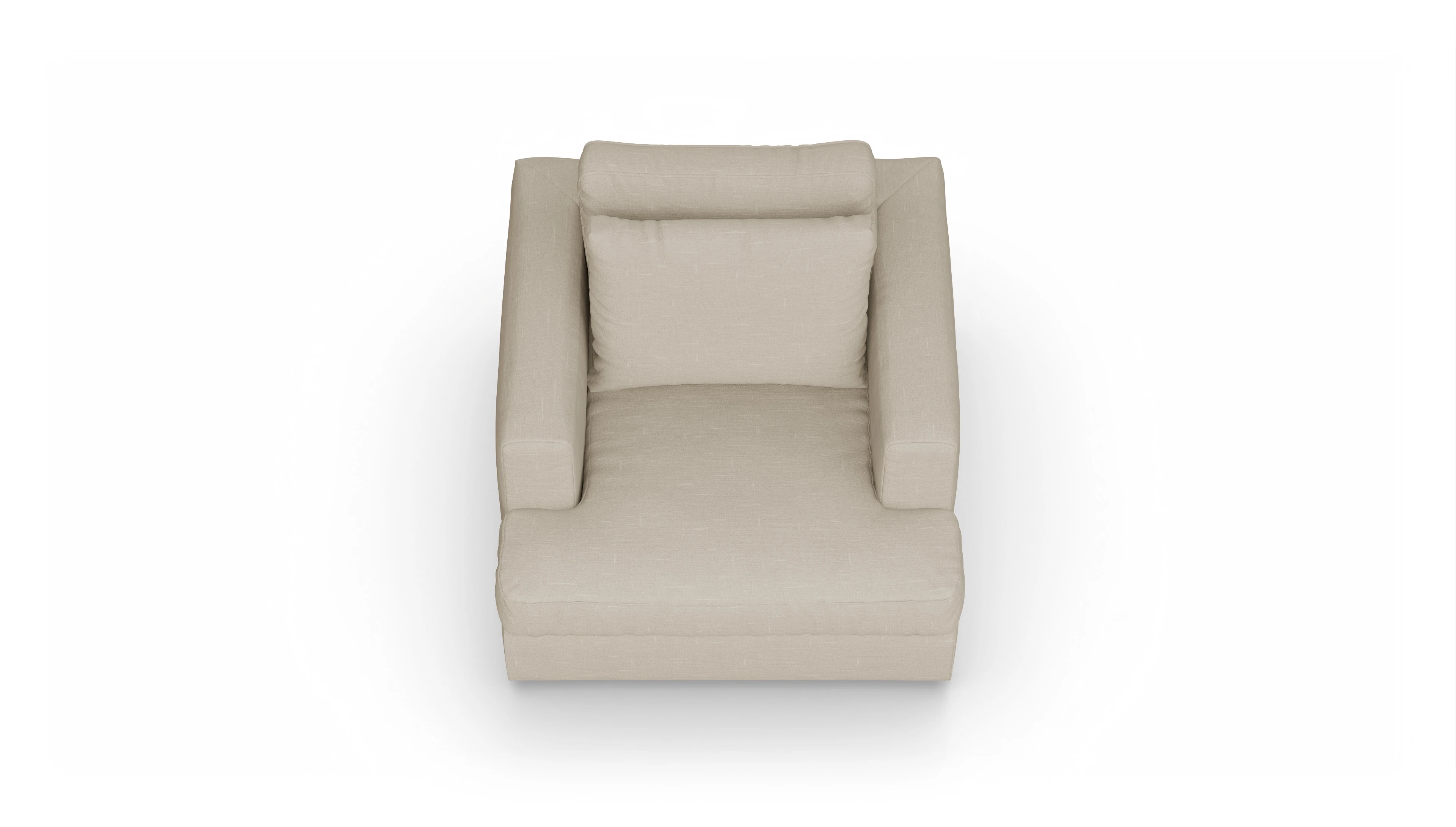 Ansicht des Produktes Sospiri Sessel in Stoff beige