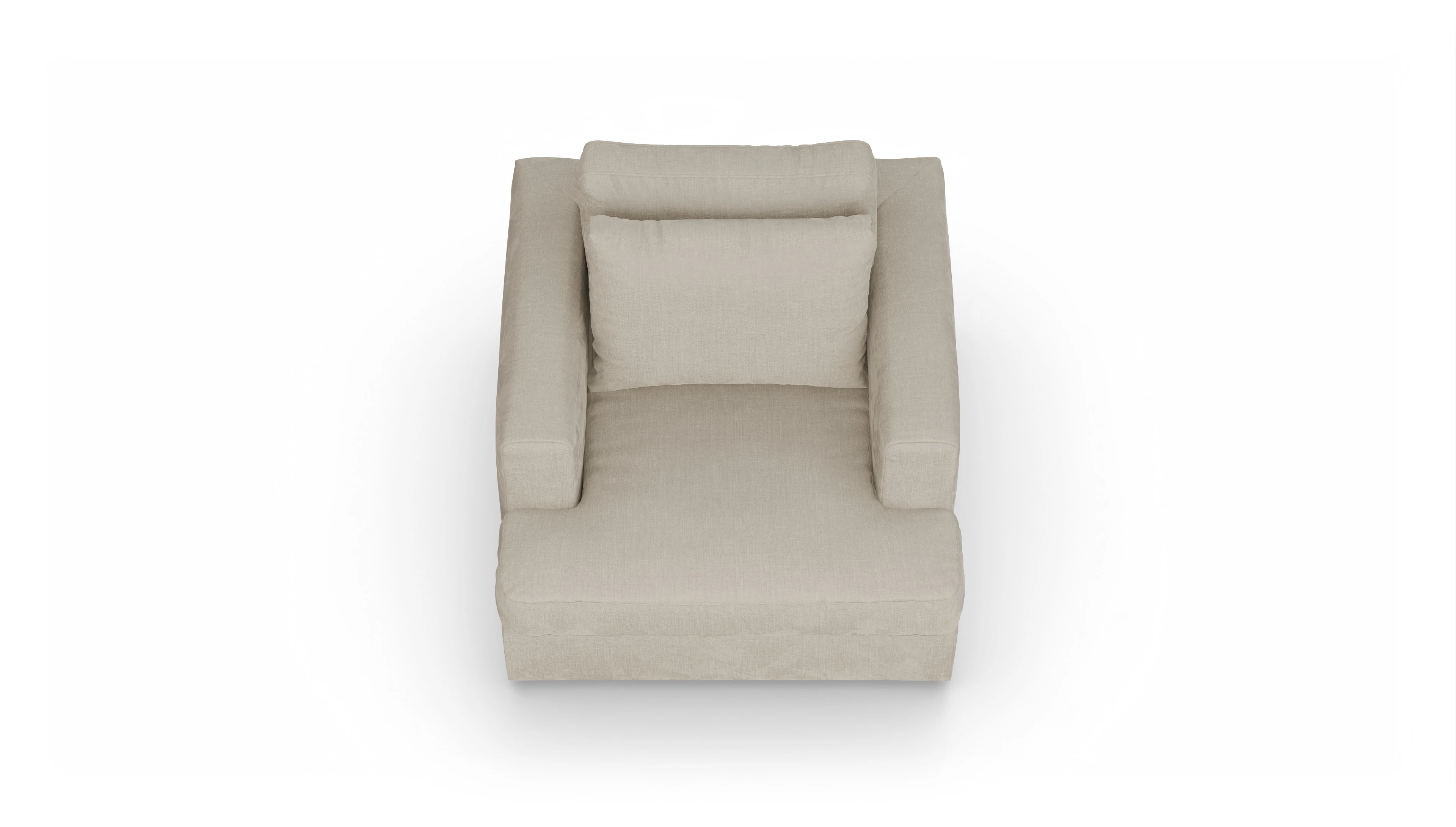Ansicht des Produktes Sospiri Sessel in Stoff beige