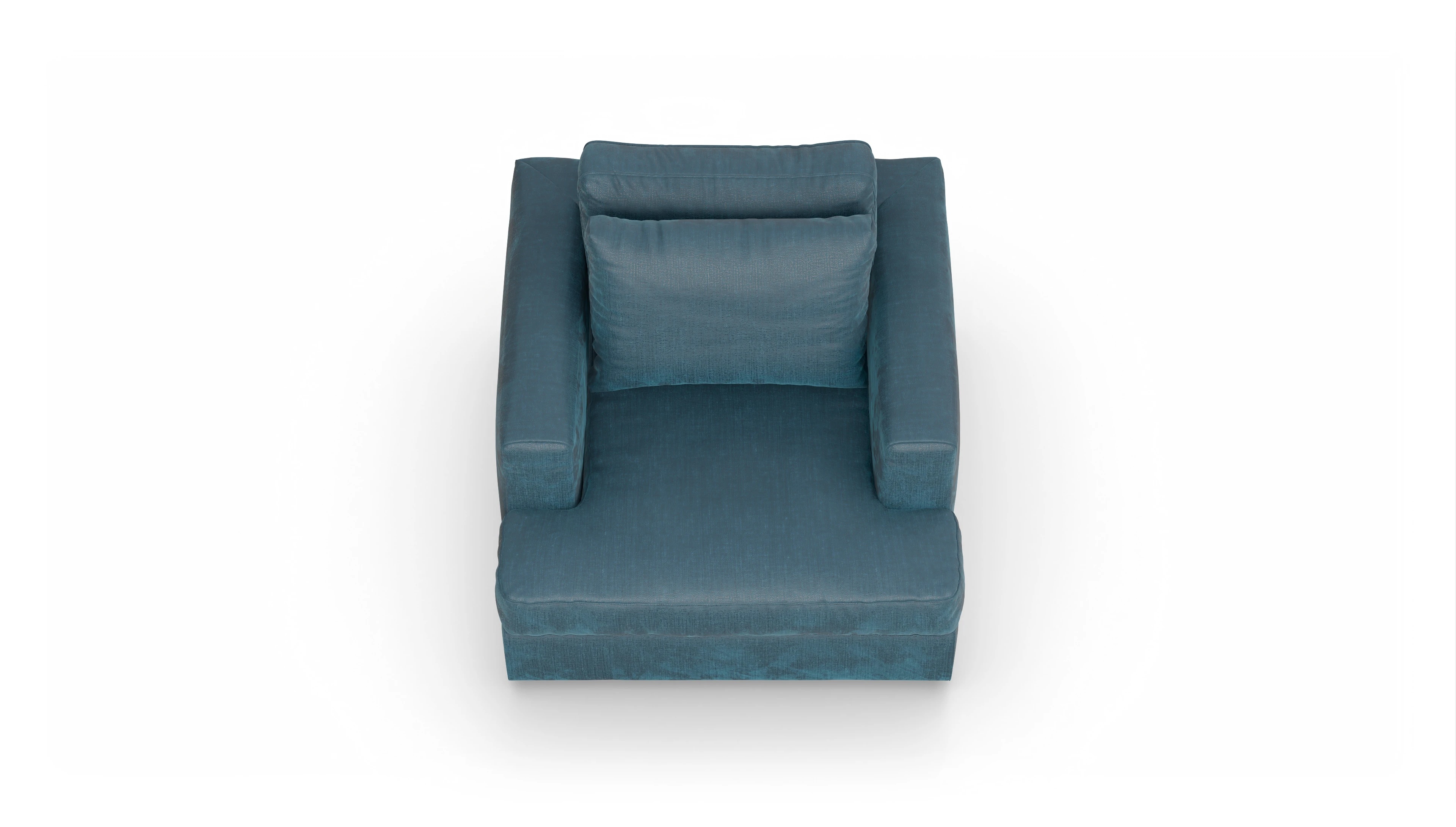 Ansicht des Produktes Sospiri Sessel in Stoff blau