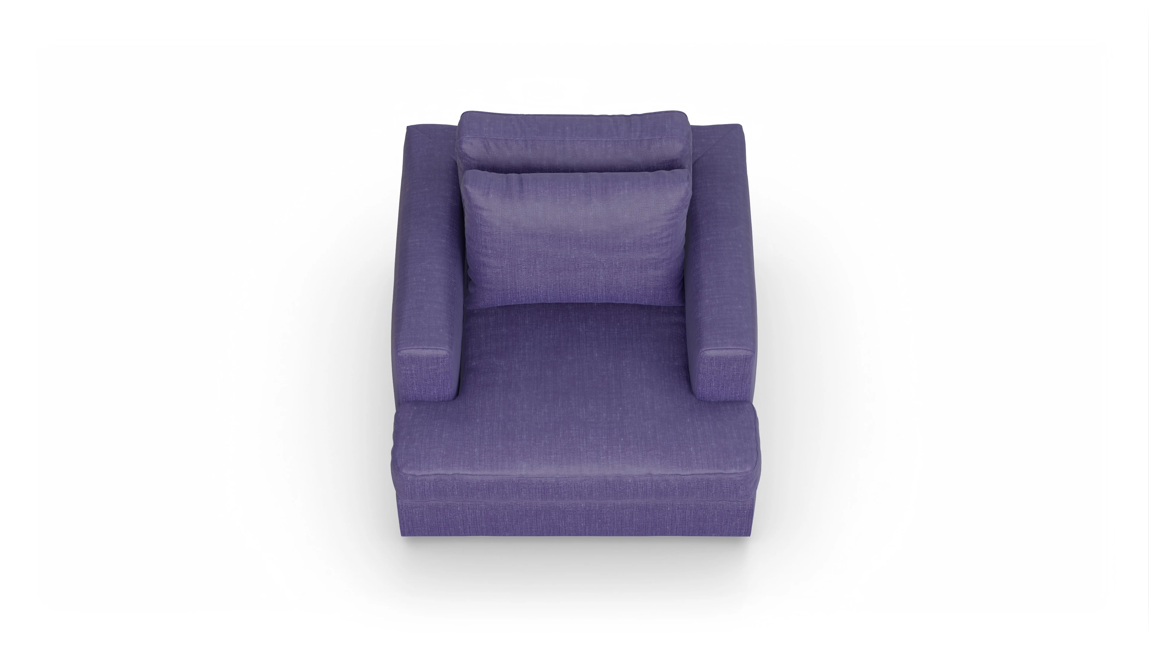 Ansicht des Produktes Sospiri Sessel in Stoff blau