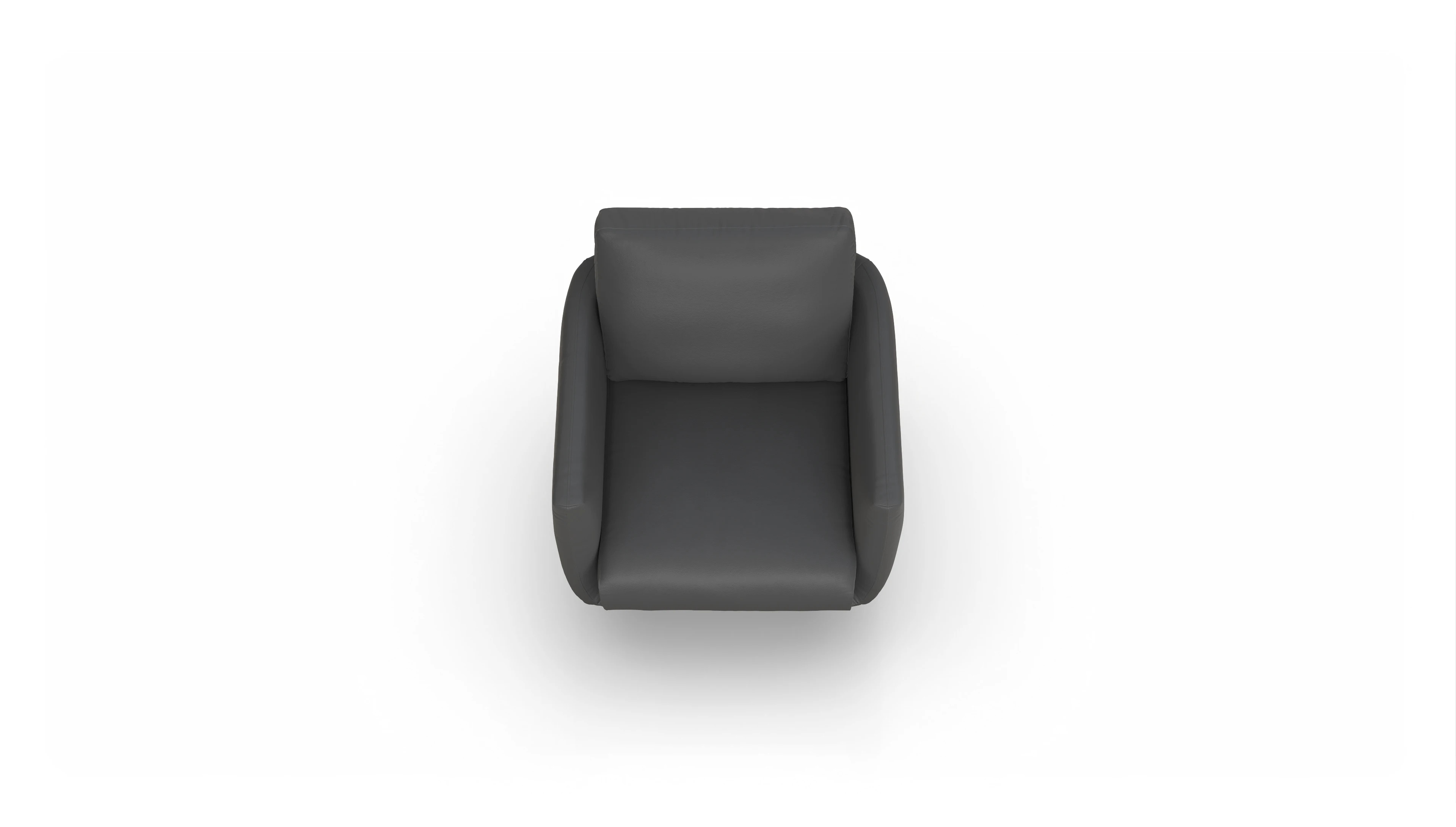 Ansicht des Produktes Boteri Sessel in Leder schwarz